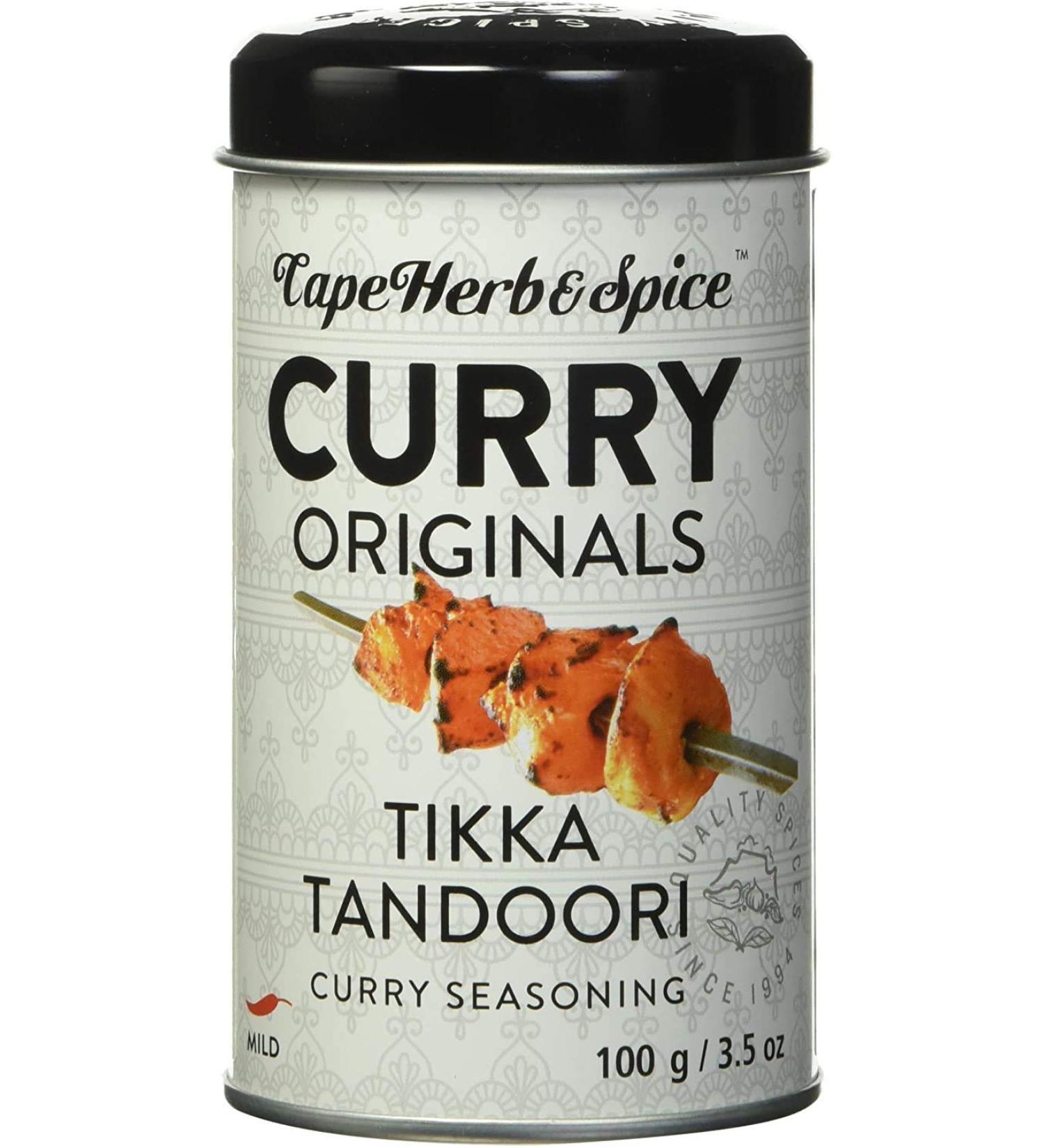 Cape Herb & Spice - Tikka Tandoori Curry Seasoning No MSG No Artificial Flavouring Non-GMO Halal Vegan 6 Count of 100g Tikka Tandoori 6 Count - Buy Online on GoSupps.com