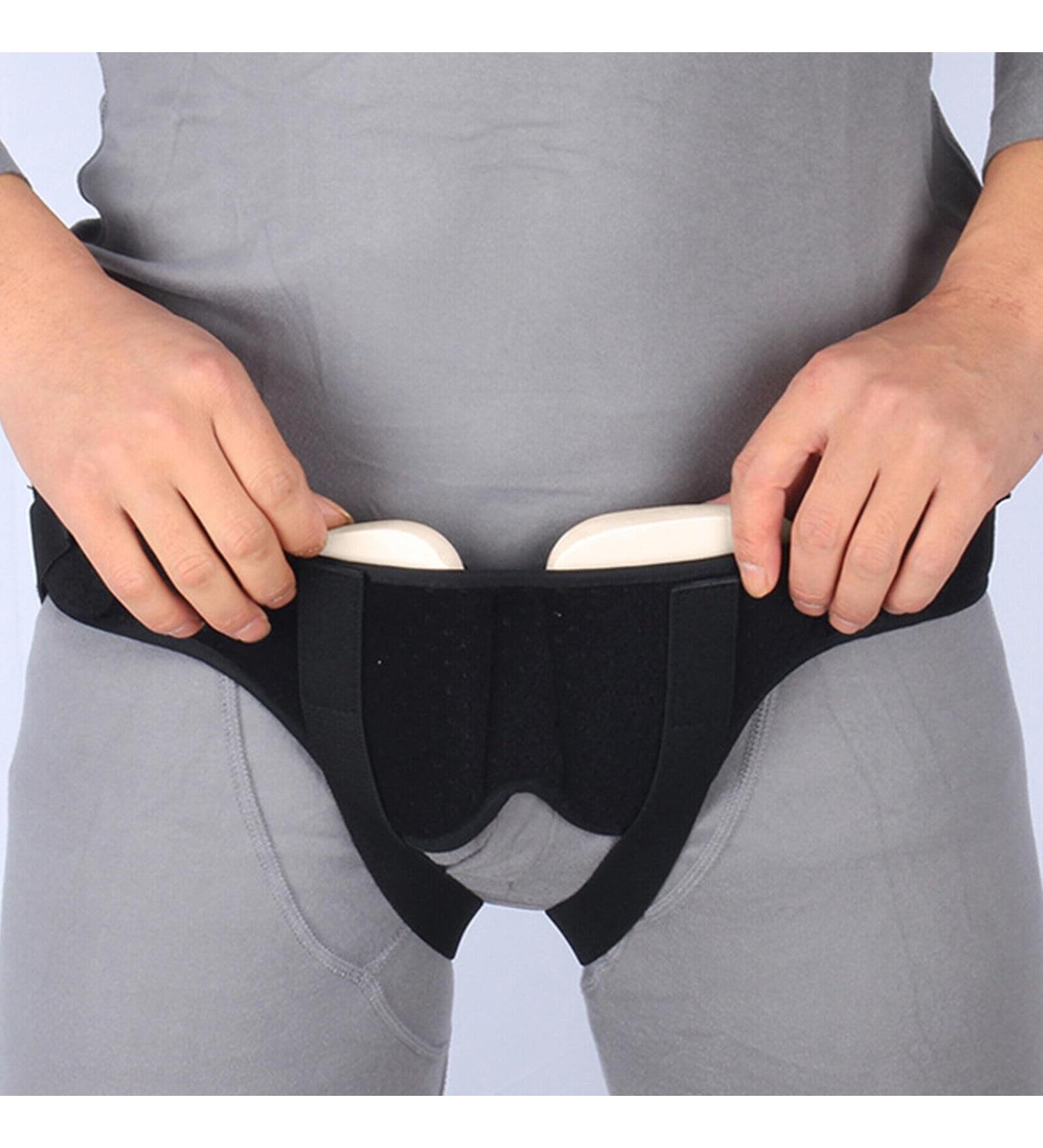 Nizirioo Adjustable Inguinal Hernia Belt for Adults - Pain Relief with Removable Compression Pads (Black Large) - Buy Online on GoSupps.com