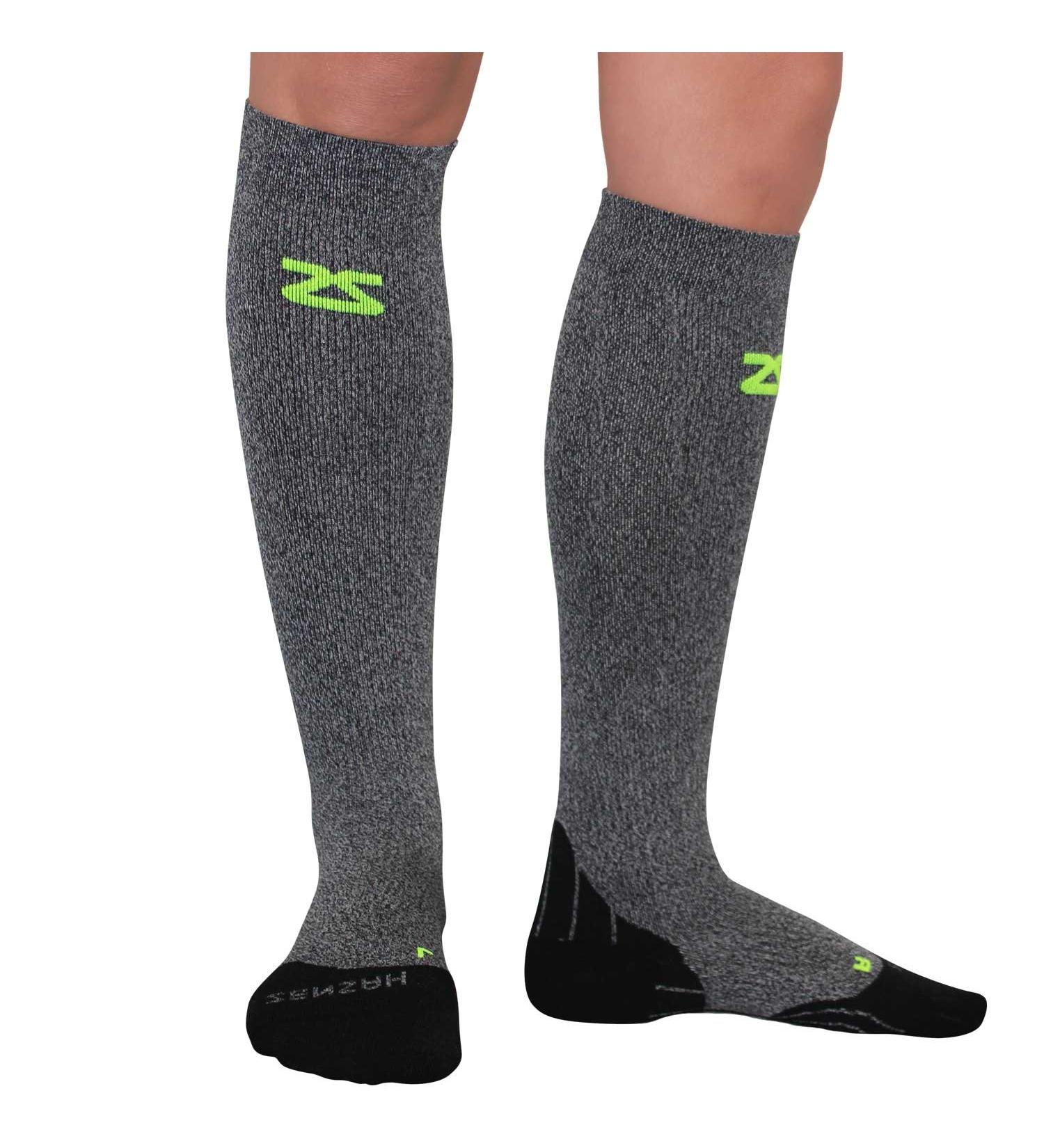 Zensah Tech+ Compression Socks - Large Heather Grey | Running Compression Socks - Buy Online on GoSupps.com