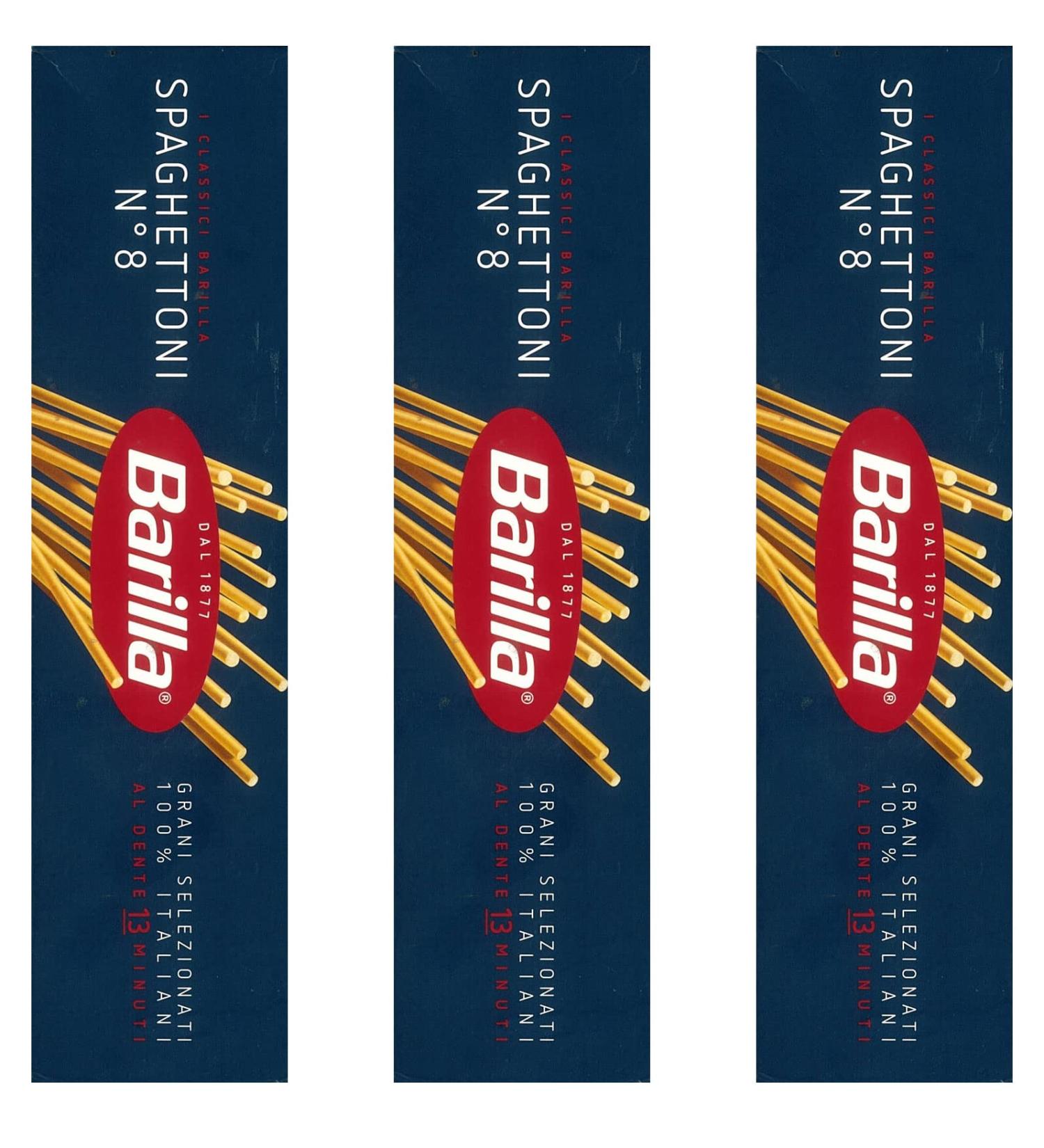 Barilla Classics - 3 packs of Spaghettoni No. 8 of 500g