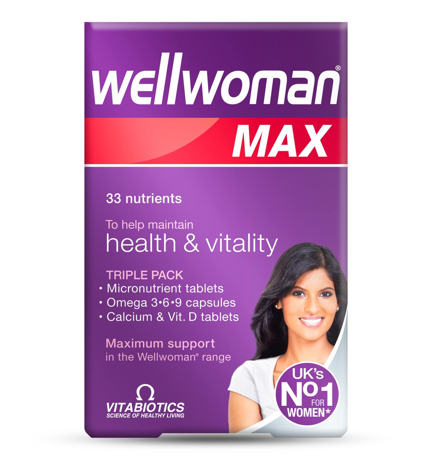 Vitabiotics Wellwoman Max 84 Capsules - 84 Count | Pack of 1 - Buy Online on GoSupps.com