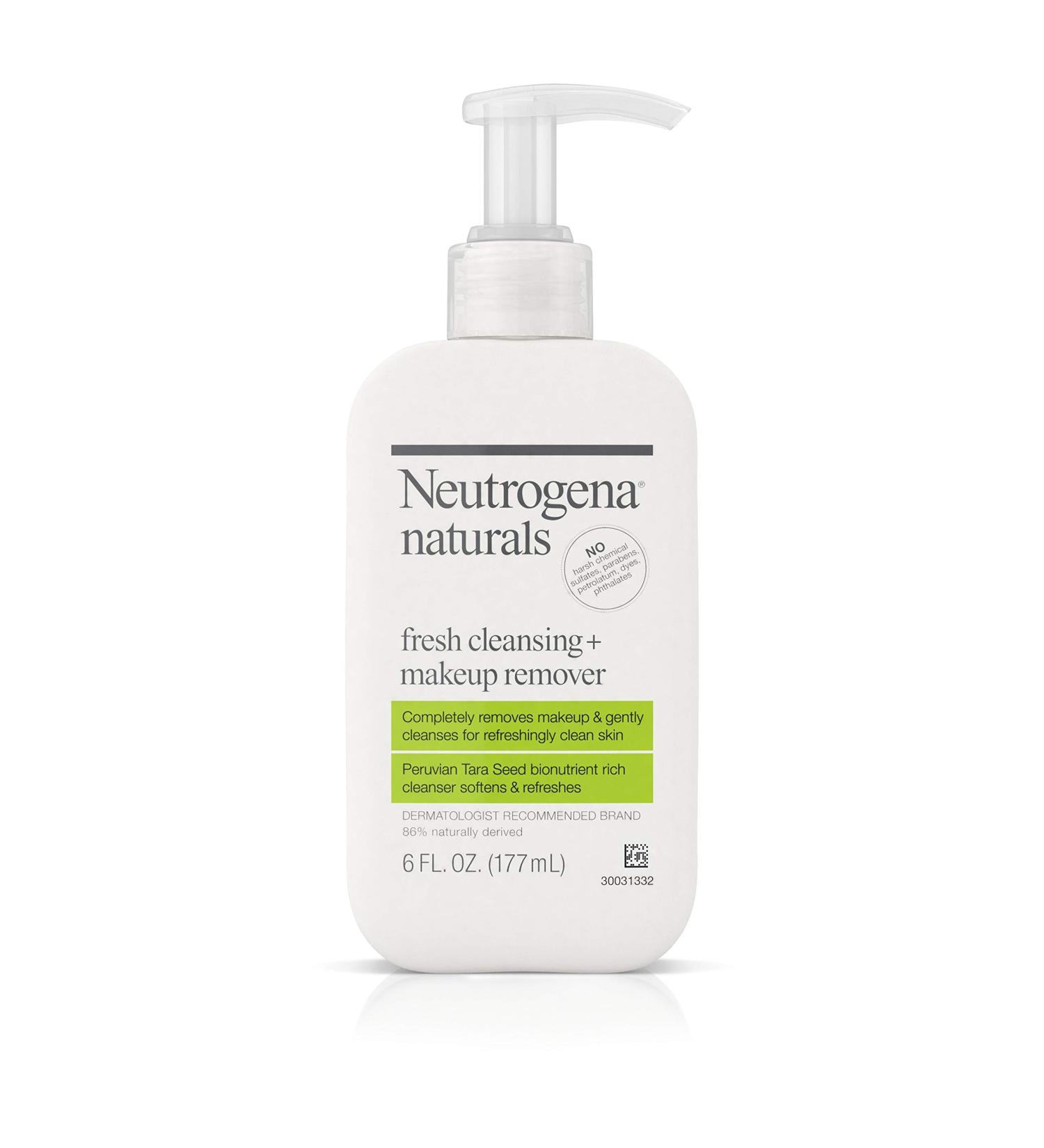 Neutrogena Naturals Fresh Cleansing + Makeup Remover 6 fl oz - Gentle Cleanser for All Skin Types - Buy Online on GoSupps.com