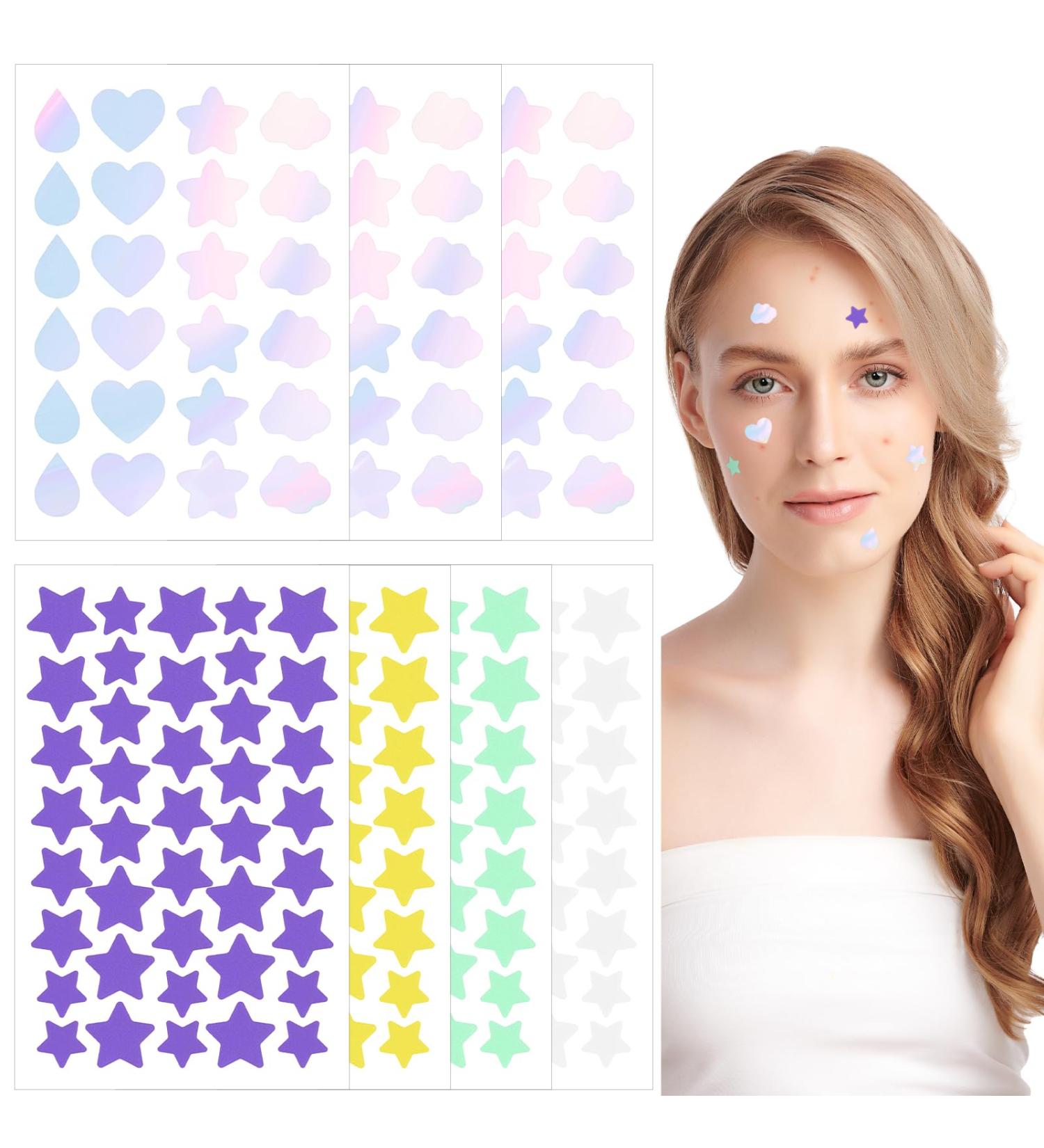 Buy Sibba 232 Pcs Pimple Patches - Cute Star & Heart Hydrocolloid Acne Covers for Men & Women - Fast International Shipping - Buy Online on GoSupps.com