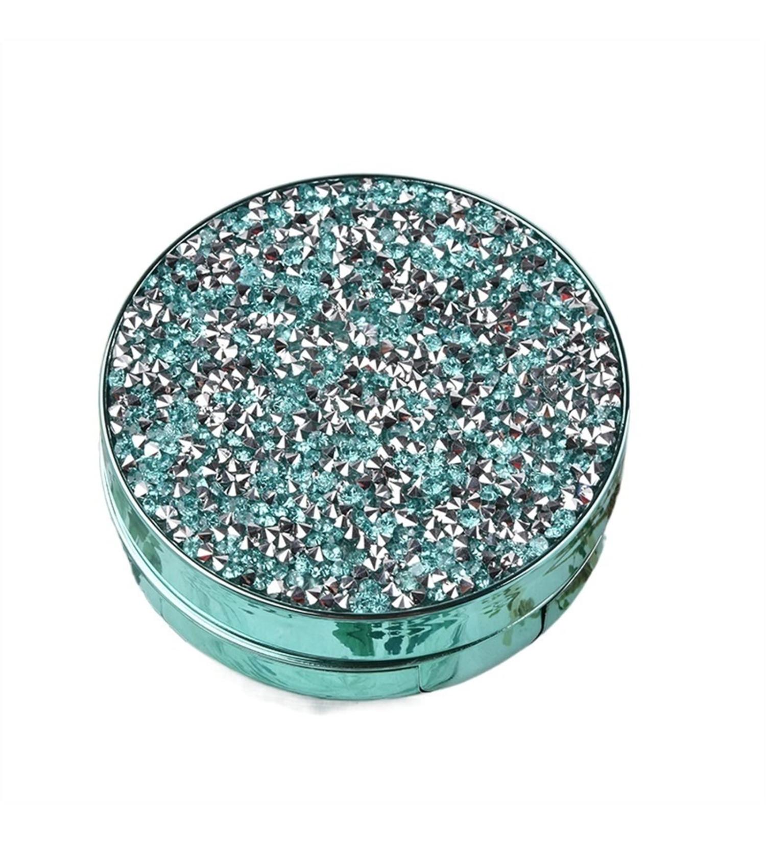 NFEGSIYA Shiny Star Contact Lens Container with Mirror | Green Eye Care Storage Box & Gift Quality Lens Case - Buy Online on GoSupps.com