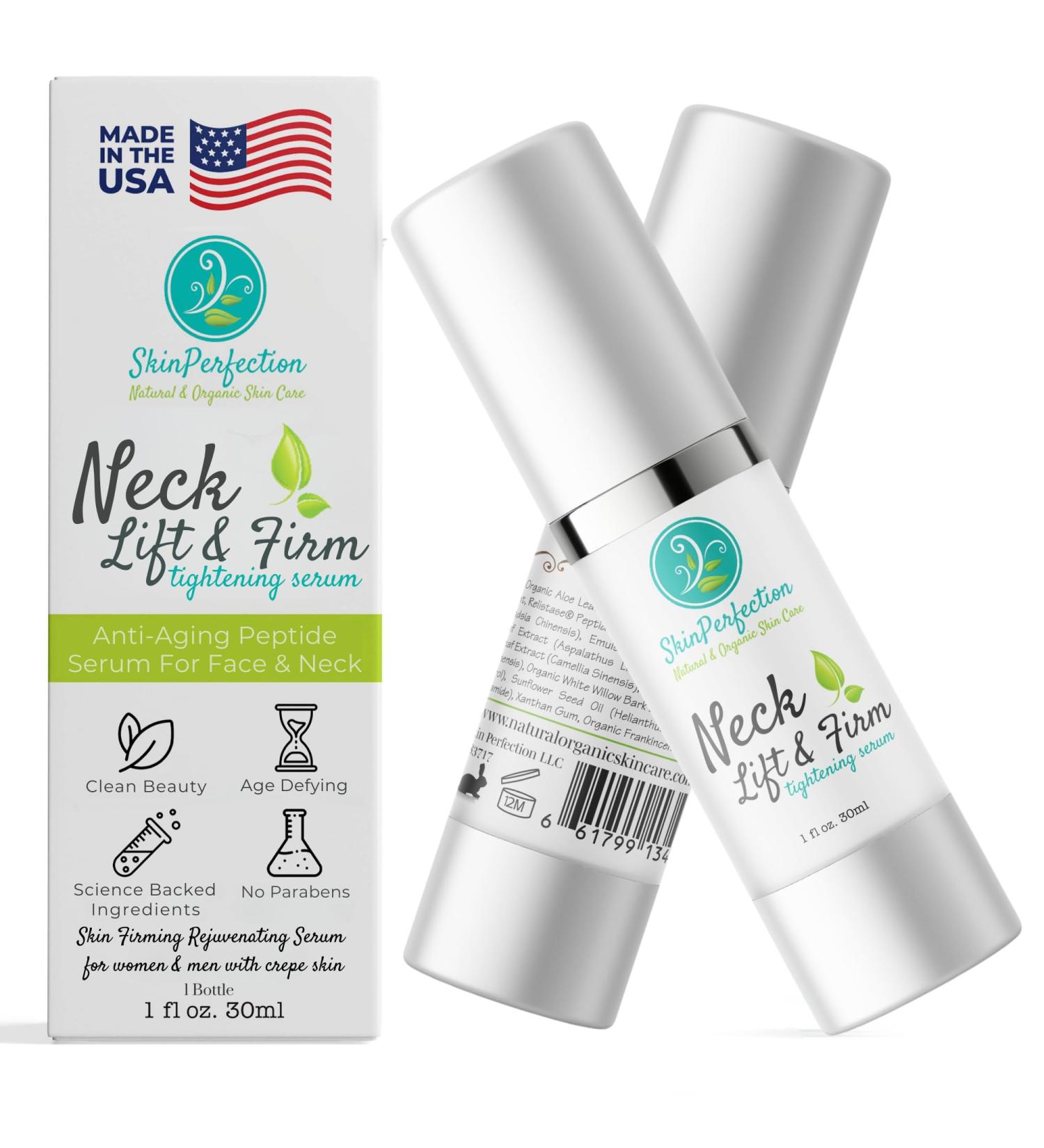 Buy Skin Firming Rejuvenating Serum | Anti-Aging Neck Lift & Firming Treatment | 20% Pepha Tight & Relistase for Face Neck & D collet  - Buy Online on GoSupps.com