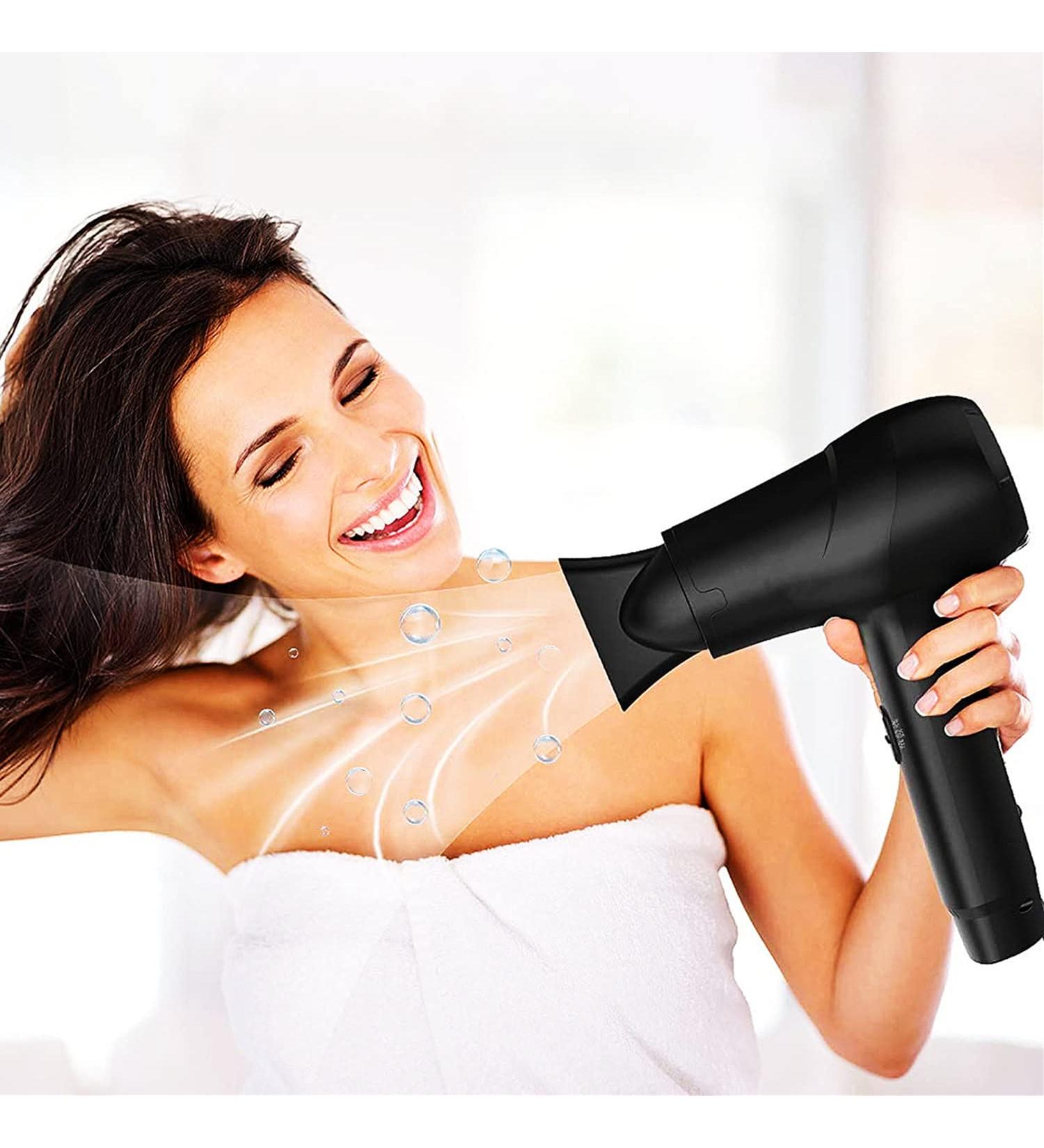 Cordless Hair Dryer with Hot and Cold Air Rechargeable Wireless Hair Dryer Portable Travel Hair Dryer Gift for Women/Mom - Buy Online on GoSupps.com