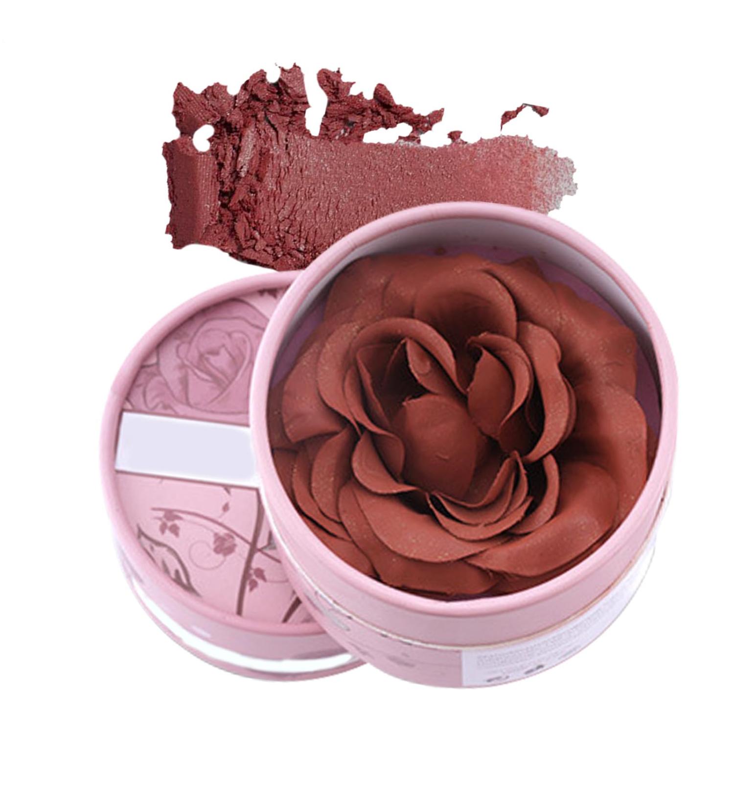 Rose Blush for Cheeks - 3D Natural Rose Effect Blush | 3.5g Highlighter Eyeshadow with Naturally Scented Pigments for Everyday Makeup Travel Bridal Photography Summer - Buy Online on GoSupps.com