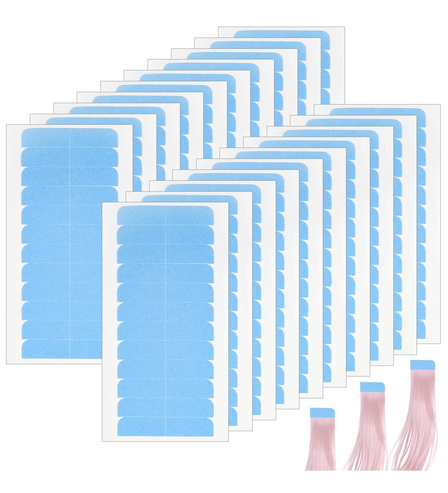 Hair Extension Tape - 20 Sheets Double Sided Strips for Toupee Adhesive - Strong Waterproof Wig Tape for Beauty Tools - Buy Online on GoSupps.com