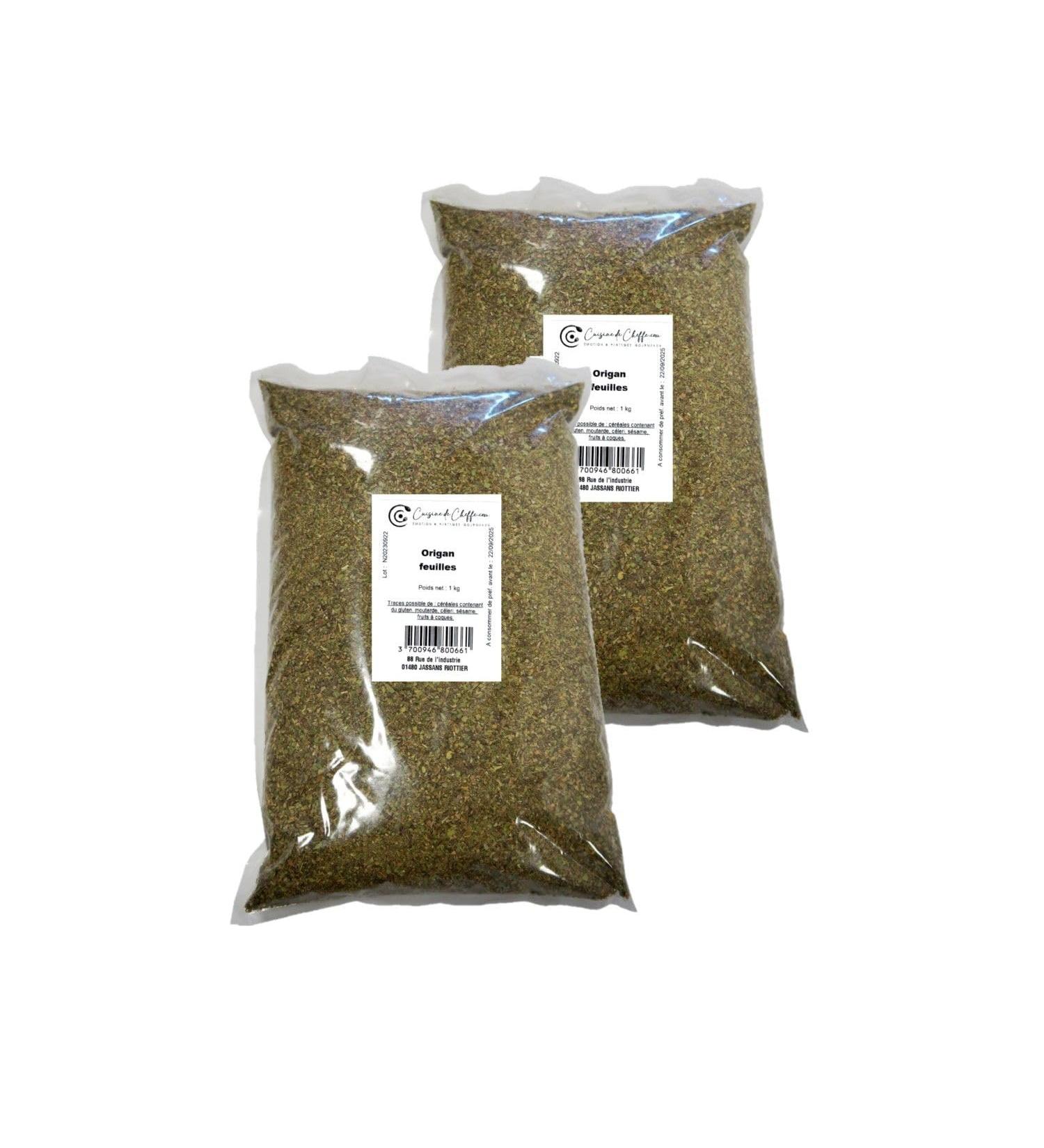 Cuisine de Cheffe.com Set of 2 Whole Oregano - Bag 1 kg
