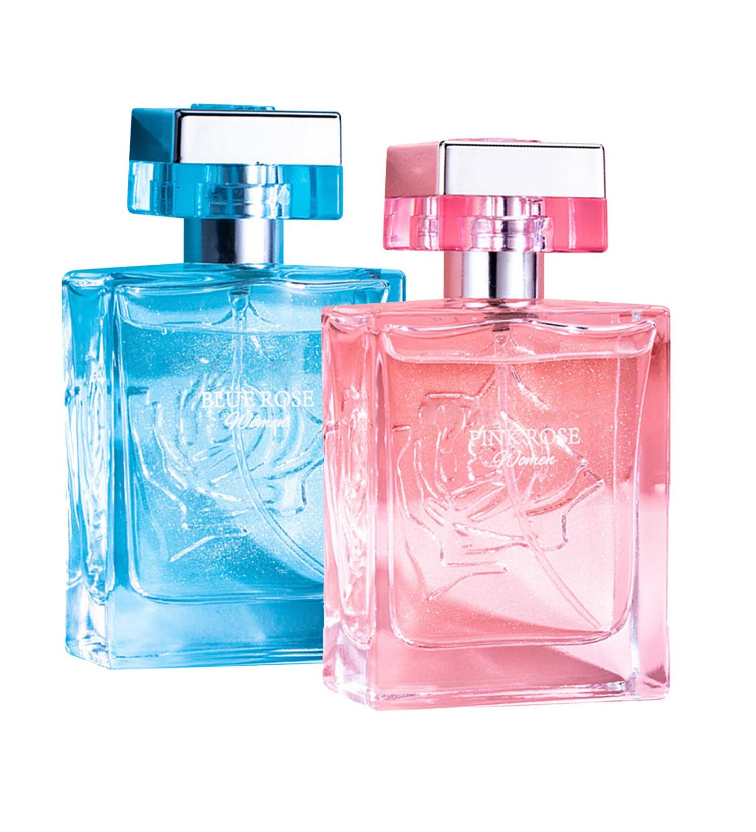 Rose Carved Eau Parfumes for Women and Men Exquisite Carved Rose Eau Toilette Long-Lasting Refreshing Light Perfumes with Rose Fragrances Improve Self Confidence 50ml (A*1+B*1) - Buy Online on GoSupps.com