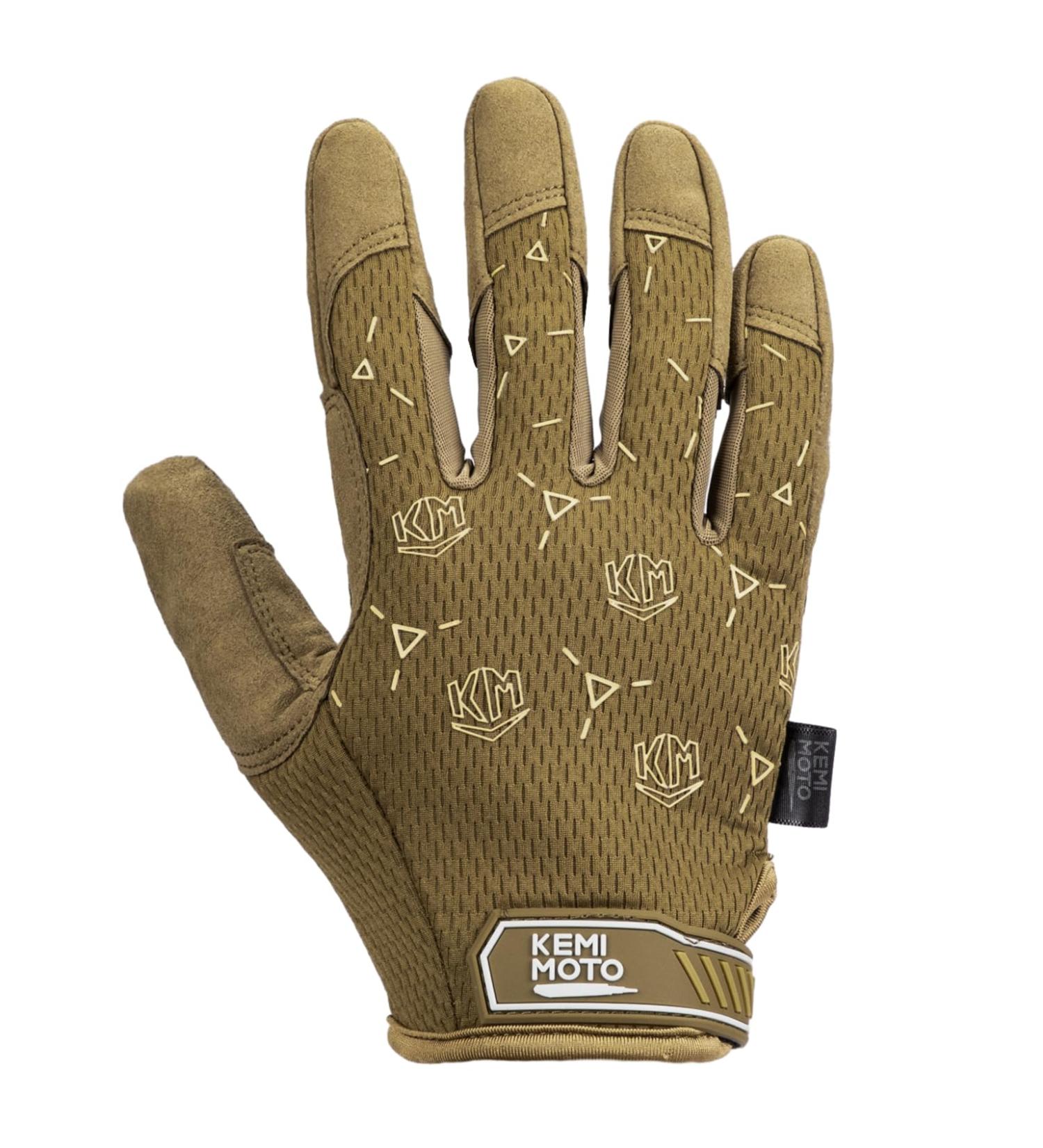 Kemimoto Tactical Gloves | Military Touchscreen Outdoor Gloves | Breathable Full Finger for Bushcraft Motorcycle Hunting & Security - XXL Brown - Buy Online on GoSupps.com