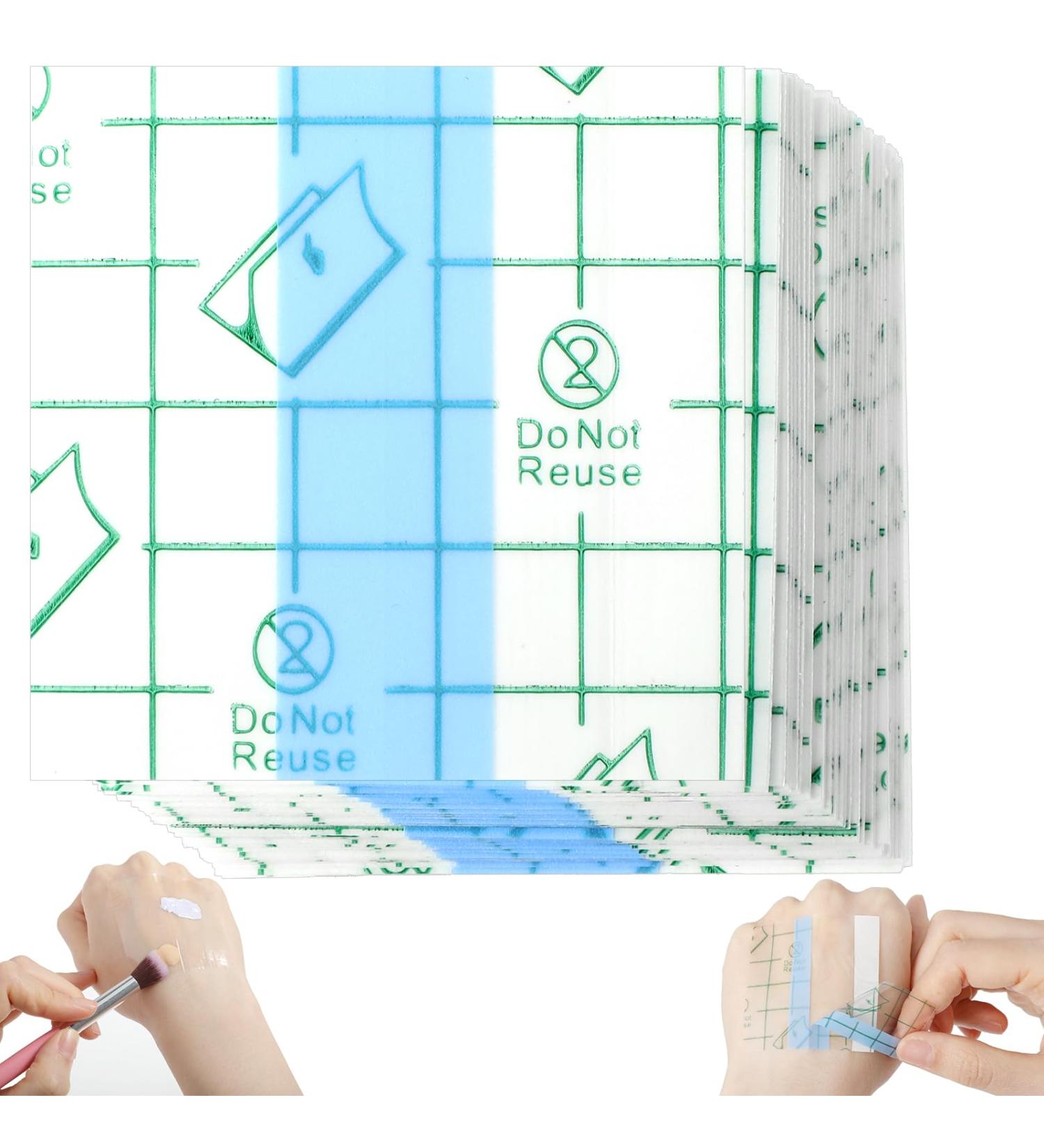 100 Pieces Disposable Makeup Hand Palette - Waterproof Cosmetic Tray for Professional Artists & Makeup Lovers - Buy Online on GoSupps.com