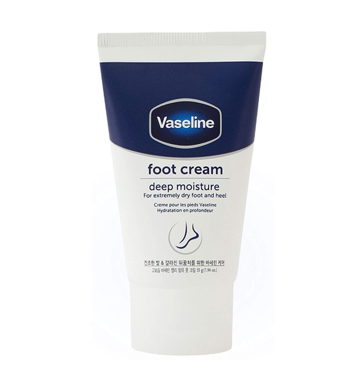 Vaseline Deep Moisture Foot Cream for Dry Cracked Feet - 1.94 OZ (1 Pack) | Non-Greasy Heel Cream - Buy Online on GoSupps.com