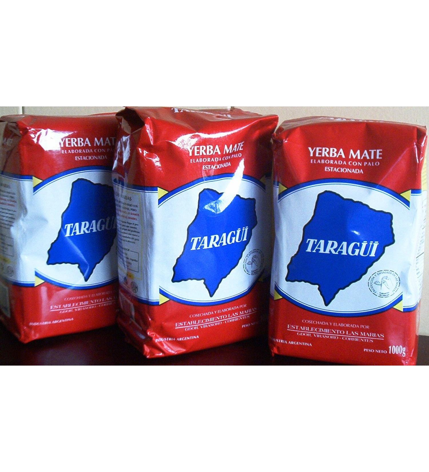 Yerba Mate Taragui - 3 bags of 2.2 Lbs each by Taragui