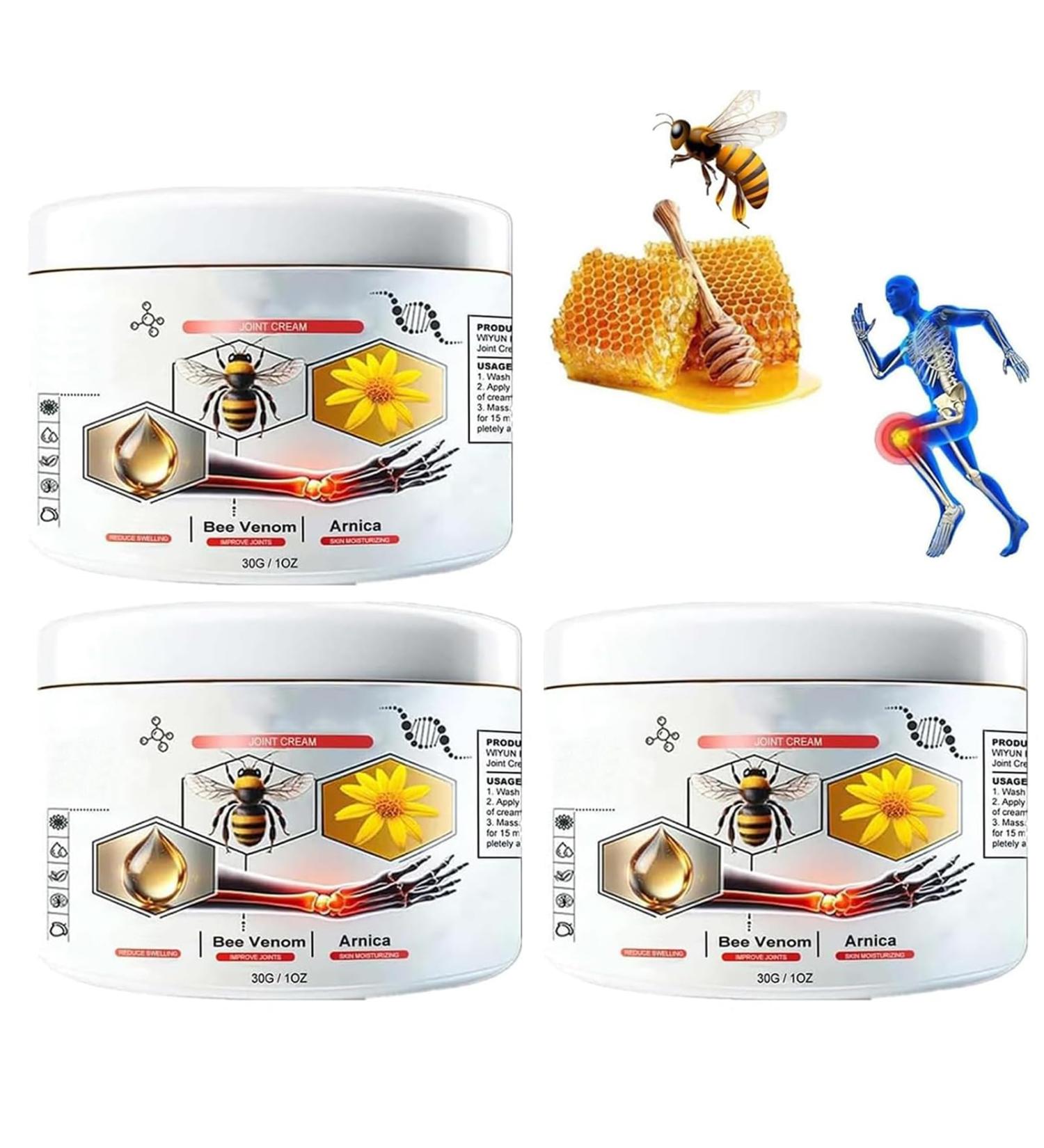 Bee Venom Ointment Bee Venom Relief Cream Bee Cream Bee Venom Ointment (3) - Buy Online on GoSupps.com