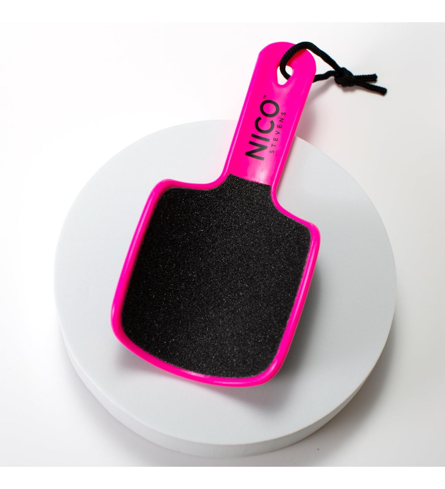 Foot File for Hard Skin & Callus Remover - Double-Sided Curved Exfoliating Rasp w/Comfortable Handle - Strong Grit 100/180 Sandpaper - Professional Foot Heel Scraper Pedicure Tool (Vivid Pink) - Buy Online on GoSupps.com