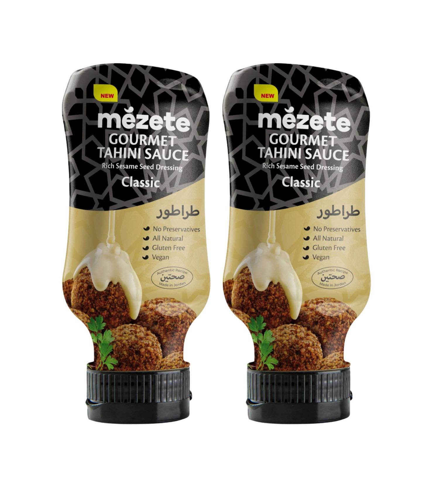 Gourmet Tahini Sauce Classic Containing Mezete Tahini Sauce Rich Sesame Seed Dressing 2 Packs of 315g - Buy Online on GoSupps.com
