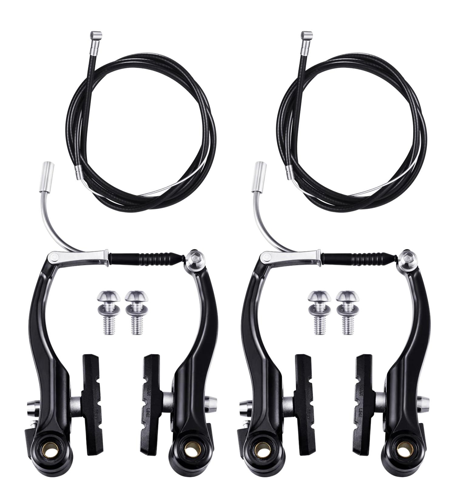Riakrum 2 Sets V-type Bike Brakes with Braking Cables - Mountain Bike Brake Kit - Buy Online on GoSupps.com