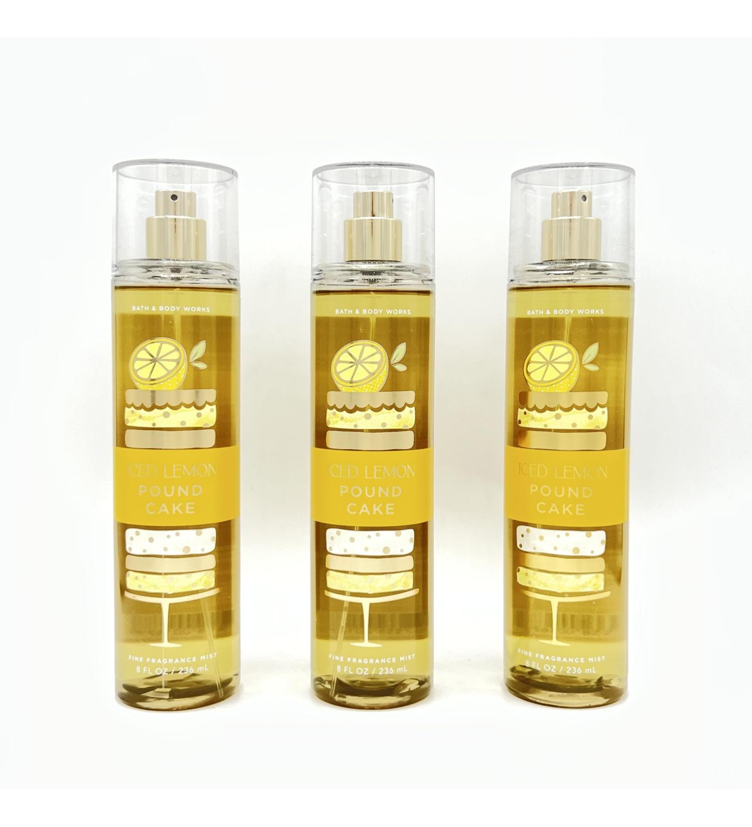 Iced Lemon Pound Cake Bath & Body Fine Fragrance Mist | Three Full Size Bottles (8soz Each) - Buy Online on GoSupps.com