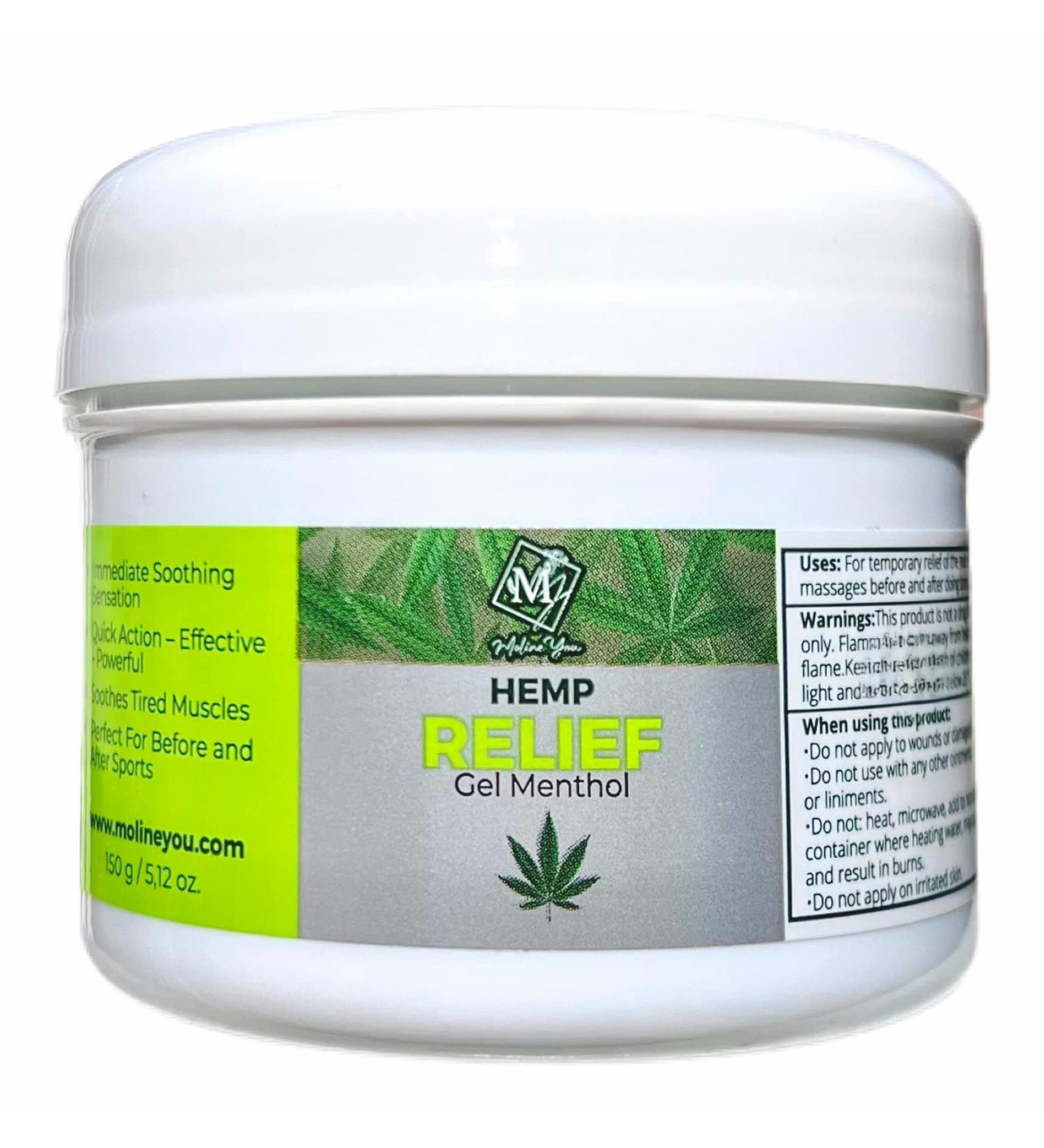 Moline You Natural Hemp Cream for Joint & Muscle Discomfort - Hemp Oil Extract, Arnica, Menthol - 5.12 Oz - Buy Online on GoSupps.com