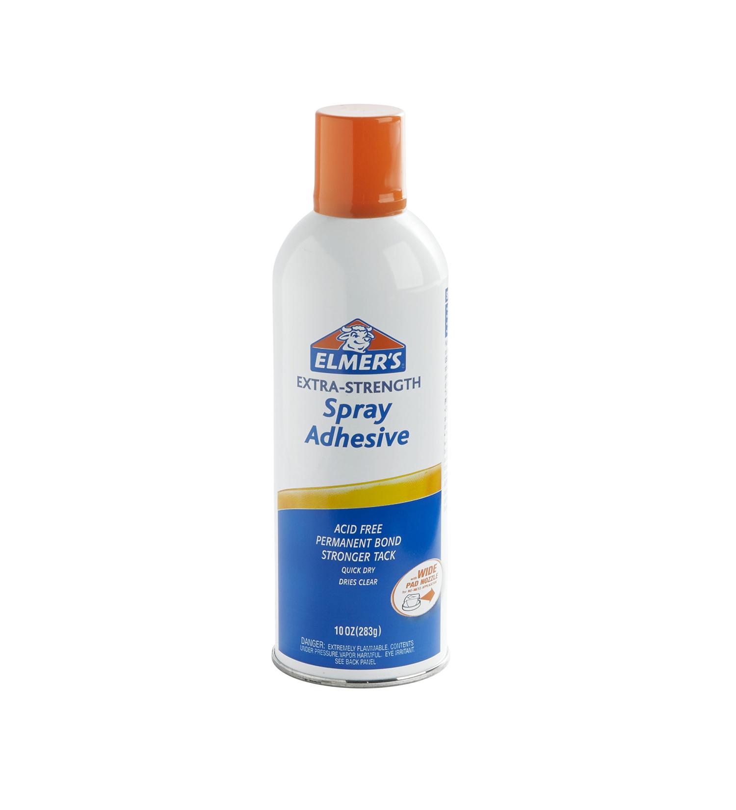 Elmer's Spray Adhesive, Extra Strength, 10 Ounces (Packaging may vary) Extra Strength Standard Packaging - Buy Online on GoSupps.com
