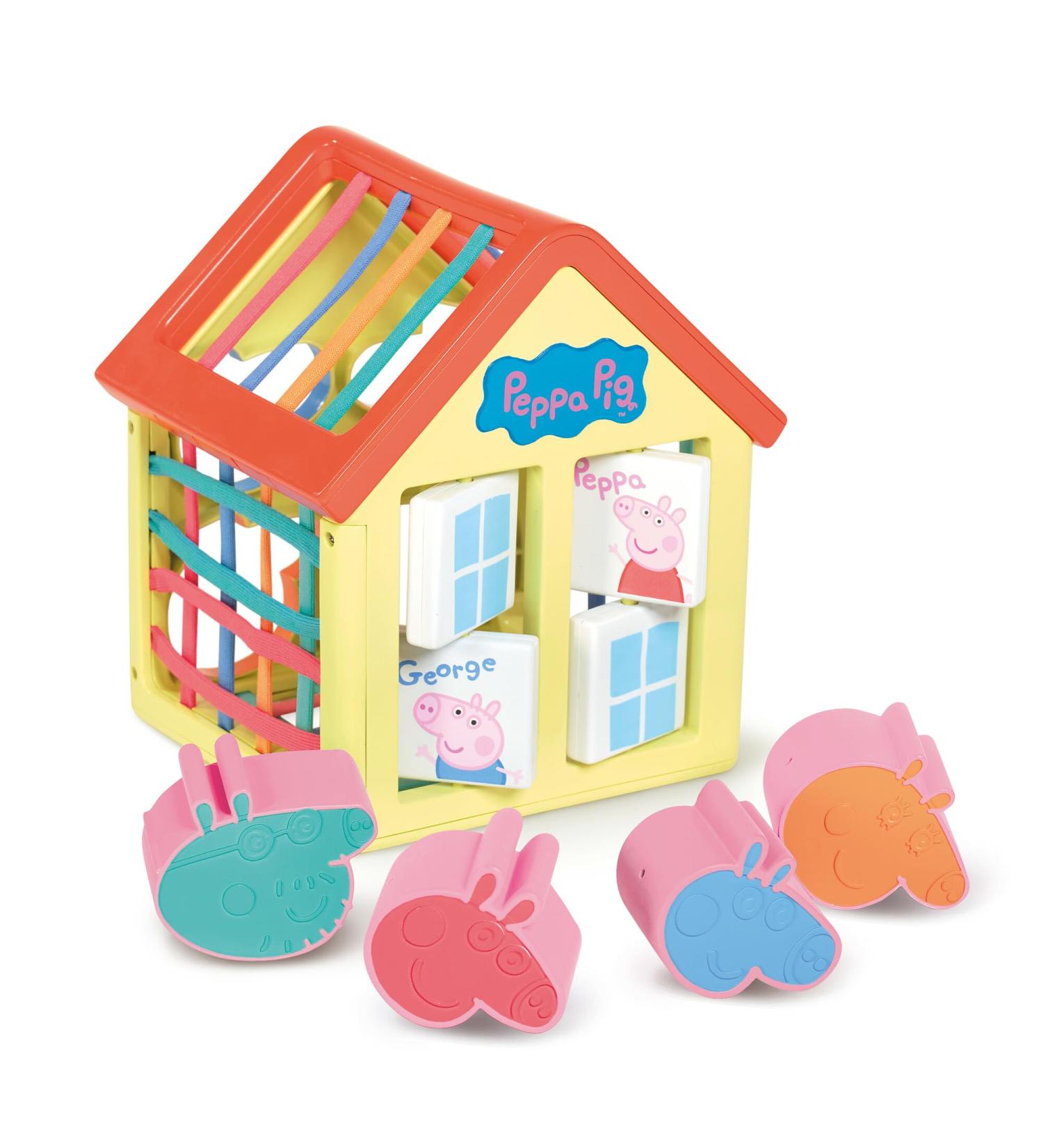 Peppa Pig Activity House - Sensory Shape Sorting & Color Matching Games for Kids - Includes 4 Textured Blocks - Ages 18 Months - Buy Online on GoSupps.com