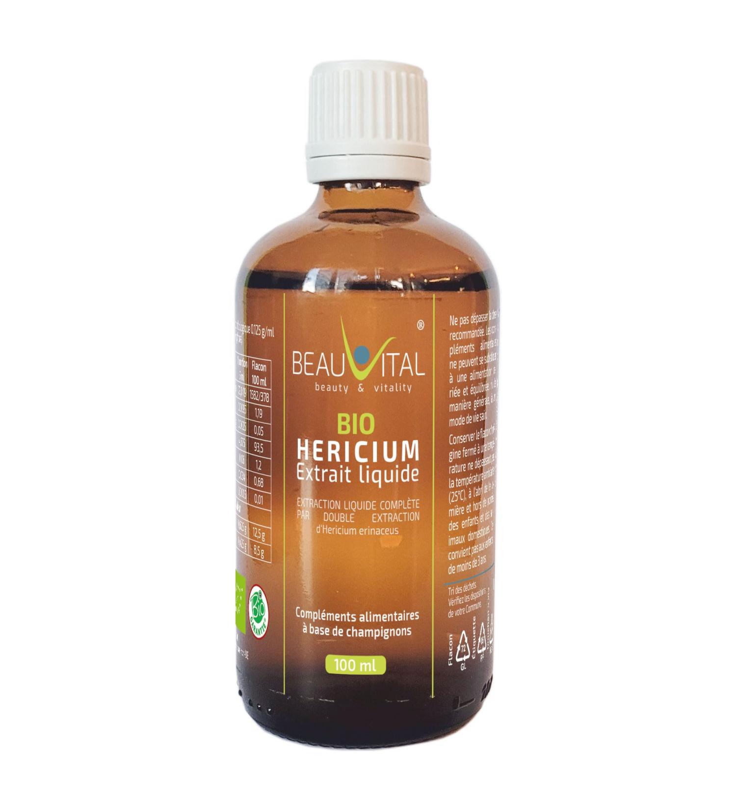 Bio Hericium erinaceus Liquid extract from double extraction in glycerol 100 ml - Buy Online on GoSupps.com