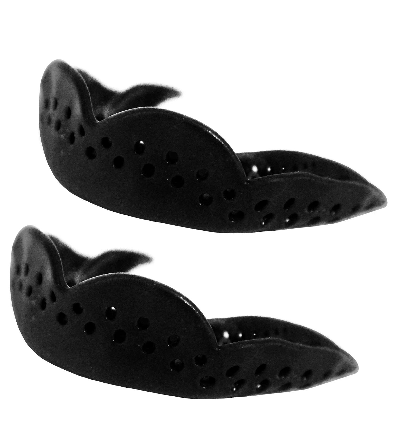 UPTTHOW 2 Pack Reusable Night Mouthguard for Teeth Grinding - Adult & Child Sports Protection with Case Mirror & Tweezers - Medium Black - Buy Online on GoSupps.com