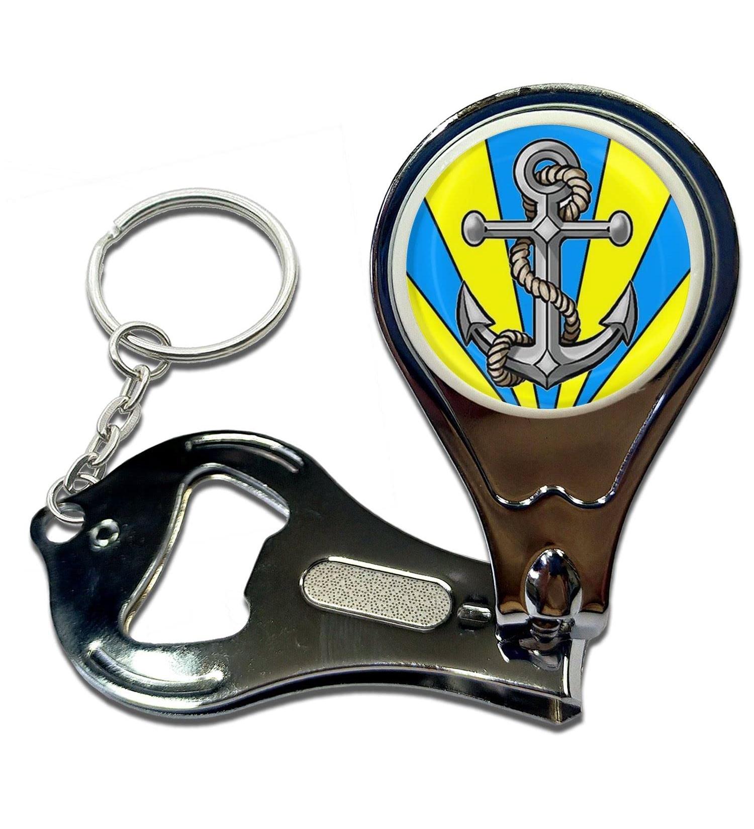 BadgeBeast.co.uk Anchor - Key Ring Bottle Opener and Nail Clipper - Buy Online on GoSupps.com