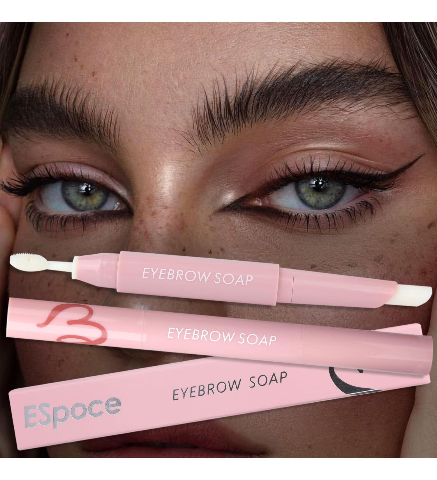 2 in 1 Eyebrow Soap Wax Pen & Gel for Waterproof Brow Styling | Clear 3D Brow Freeze Shaping Gel with Brush - Buy Online on GoSupps.com