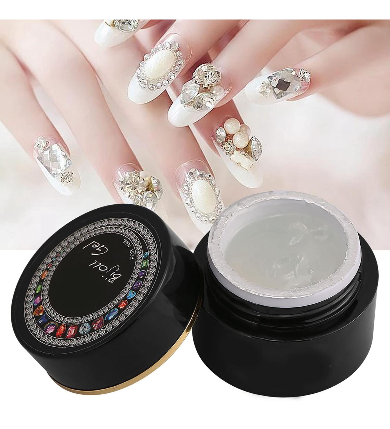Professional Adhesive Thick Nail UV Gel Glue Rhinestone Accessory Decoration Bling Nail Tools for Gems Diamonds Jewelry No Wipe Rhinestone Glue Gel - Buy Online on GoSupps.com