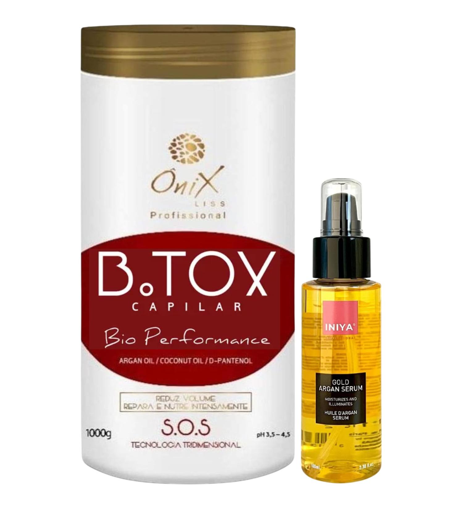 Onix B.otox Hair Care 1KG | Moisturizing & Nourishing Serum | Iniya Professional Serum Argan Oil 100ml