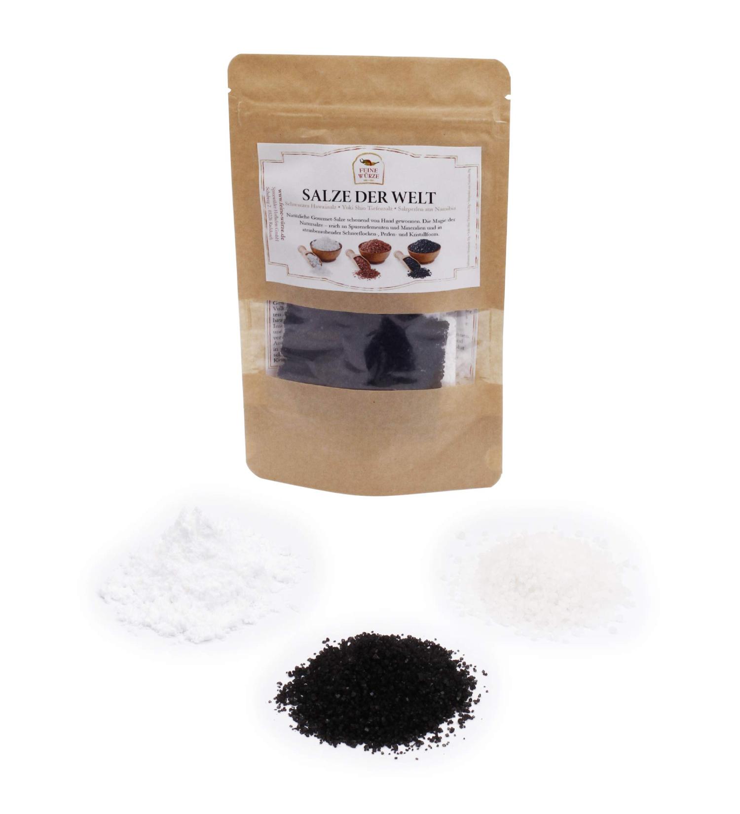  Feine W rze Salts of the World - Gourmet Salts for the Gourmet with Recipes - Premium Quality Baking Vegetable and Meat Salts A to Z - Gluten Free - 70g - Buy Online on GoSupps.com