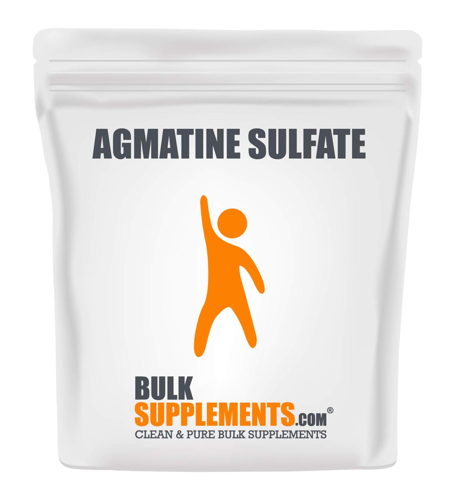 Agmatine Sulfate Powder - Nitric Oxide Pre Workout Supplement - Pure Pump Powder - 1kg/2.2lbs Pack - Buy Online on GoSupps.com
