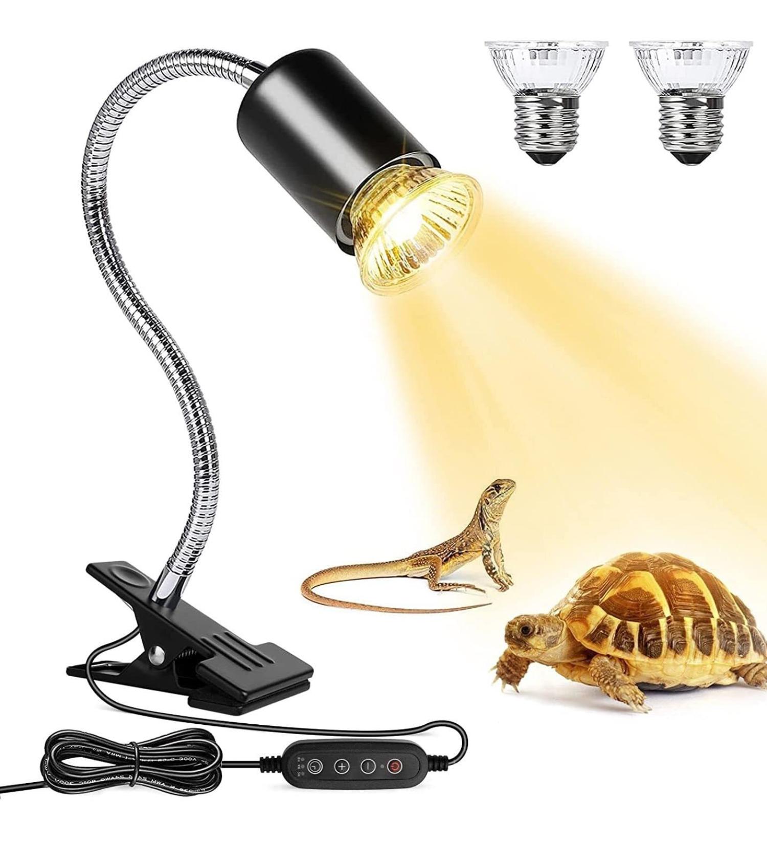 Lunriwis Turtles Heat Lamp | UVB Basking Spot Light Bulb for Reptiles - Ideal for Turtles Lizards Snakes and Amphibians - Buy Online on GoSupps.com