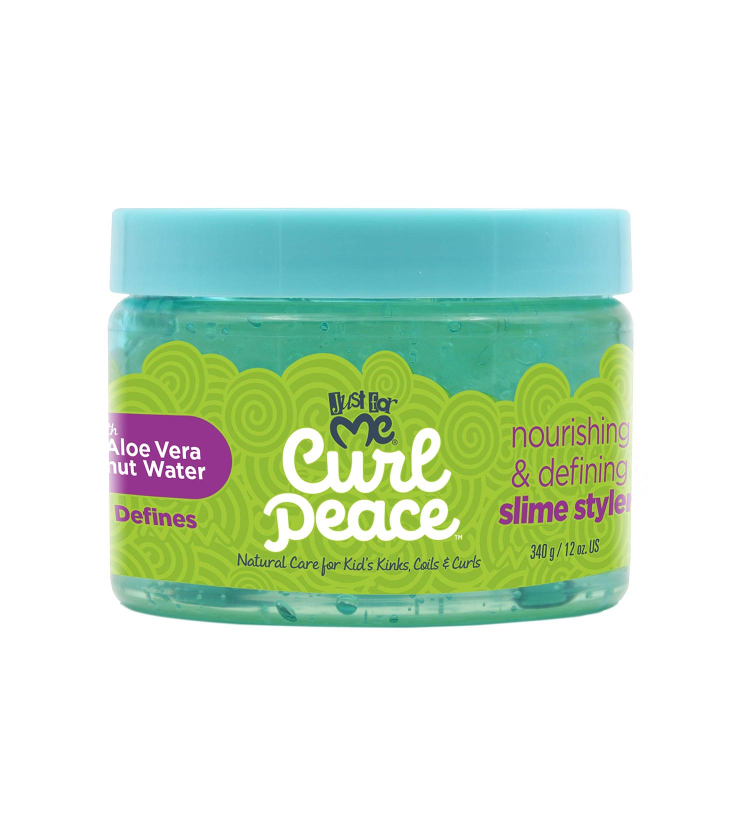 Just For Me Curl Peace 12oz Nourishing & Defining Slime Styler for Kids - Weightless Hair Gel for Wash and Go Curls - Buy Online on GoSupps.com
