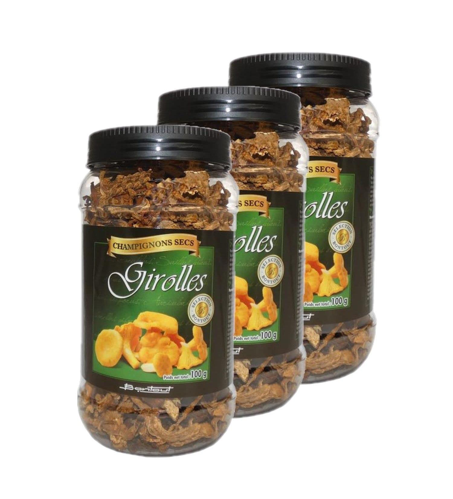 Bontout Pack of 3 Chanterelle Mushrooms - 100g Jar