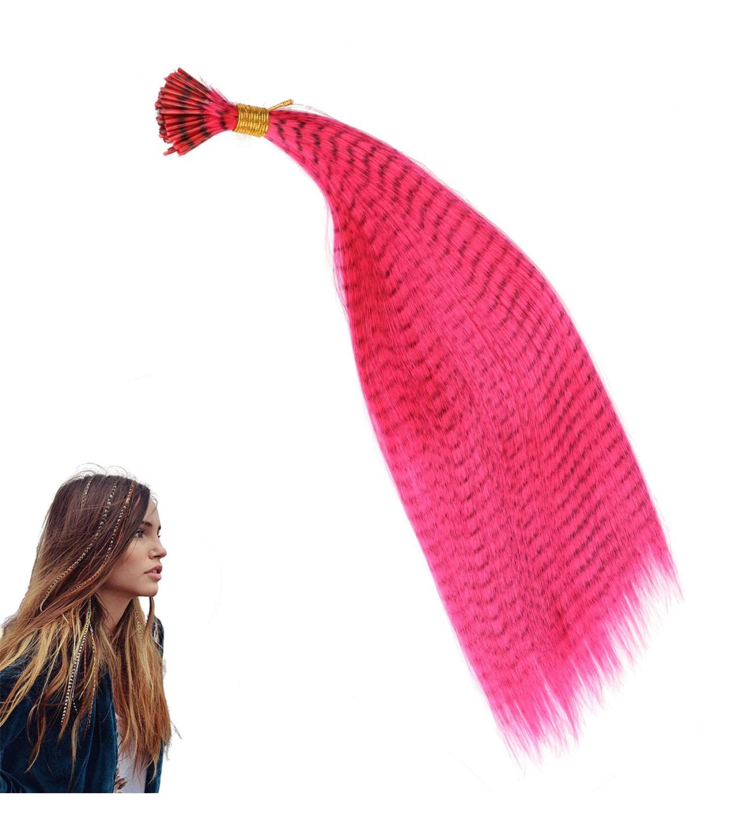 Prinfantasy Synthetic Feathers Hair Extension for Halloween Cosplay - 16 inch - BZ250 GBBZ250 - Buy Online on GoSupps.com