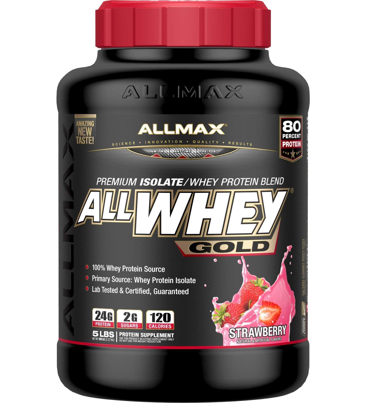 Allmax Allwhey Gold Protein 5lbs Strawberry