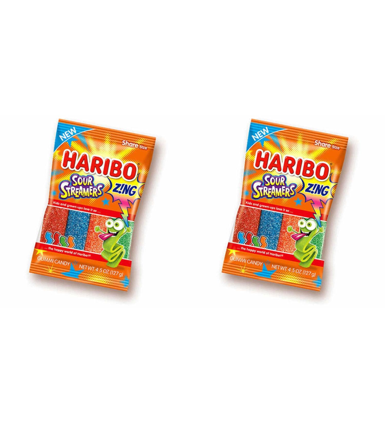 Haribo Zing Sour Streamers - 2 Bags