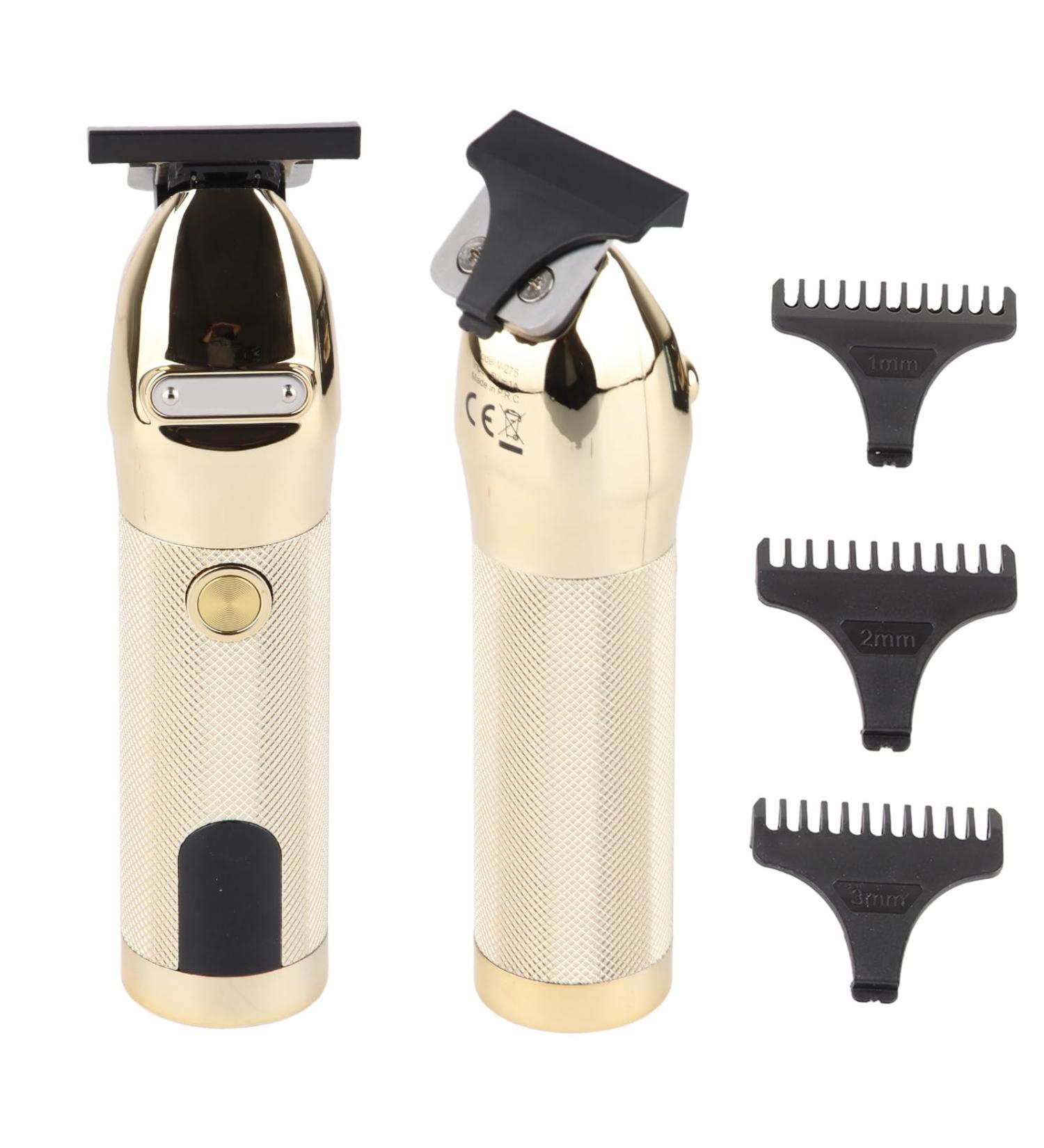 Digital Display Hair Trimmer USB Rechargeable Men Hair Trimmer Gold Electric Hair Trimmer for Home and Barber Shop - Buy Online on GoSupps.com