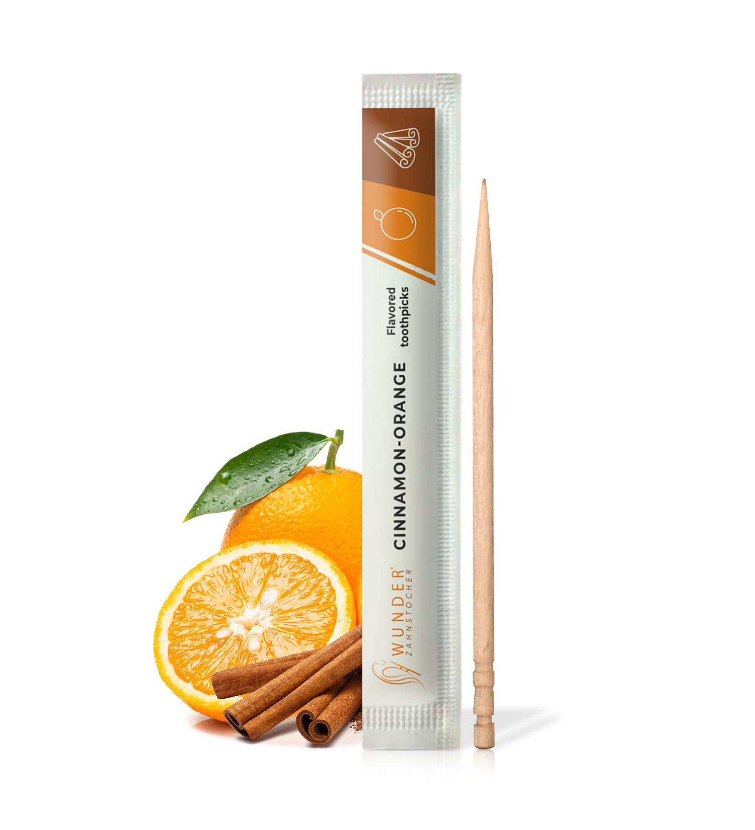 Miracle Toothpick - 100 Individually Packaged Flavored Toothpicks | 8 Refreshing Varieties | Plastic-Free Chewing Gum | Sugar-Free Cinnamon & Orange | Fresh Breath & Smoking Cessation - Buy Online on GoSupps.com