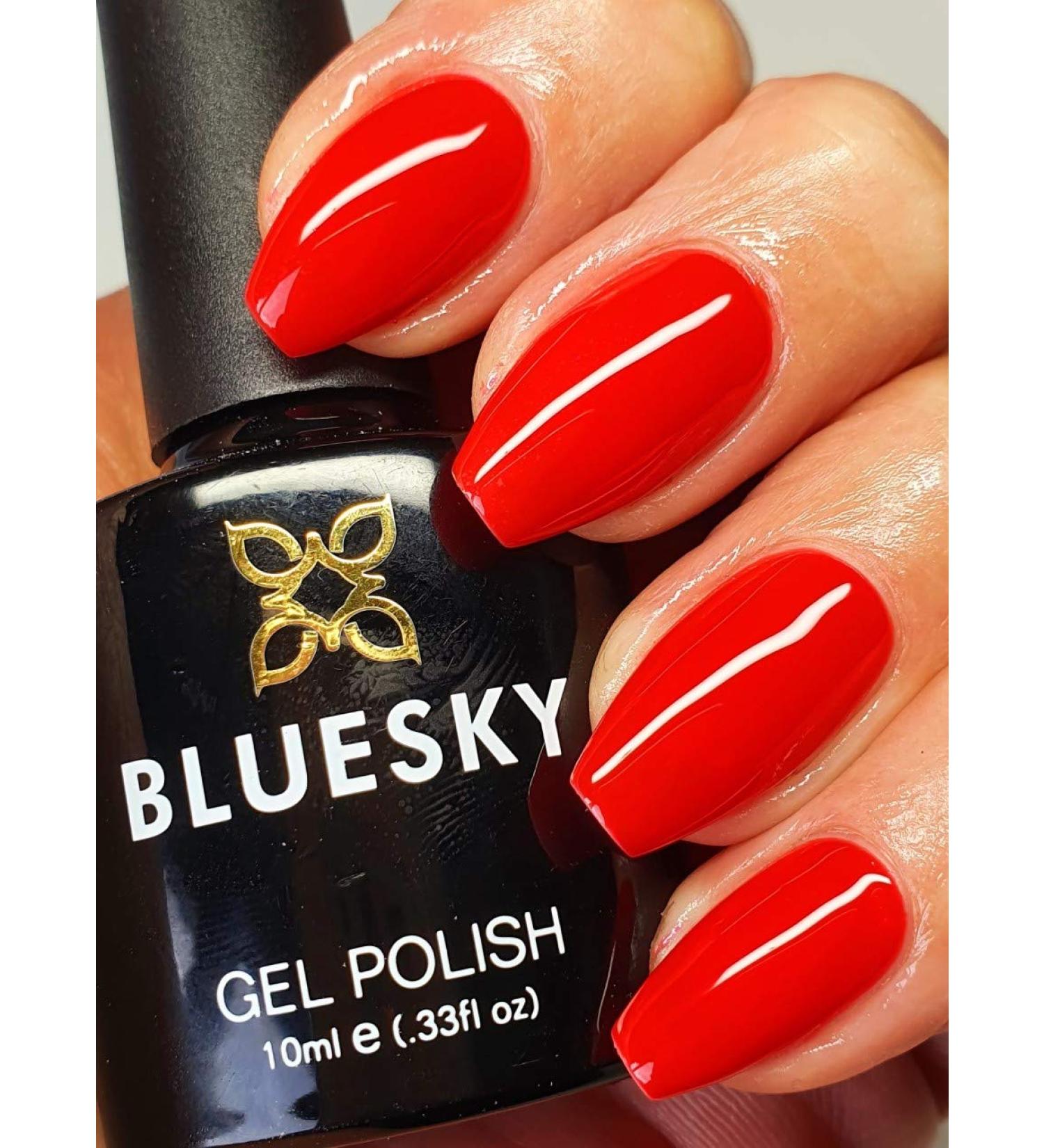 Bluesky Gel Nail Polish Festive Red Dc26 10 ml (Requires Drying Under UV LED Lamp) Festive Red 10 ml (Pack of 1) - Buy Online on GoSupps.com