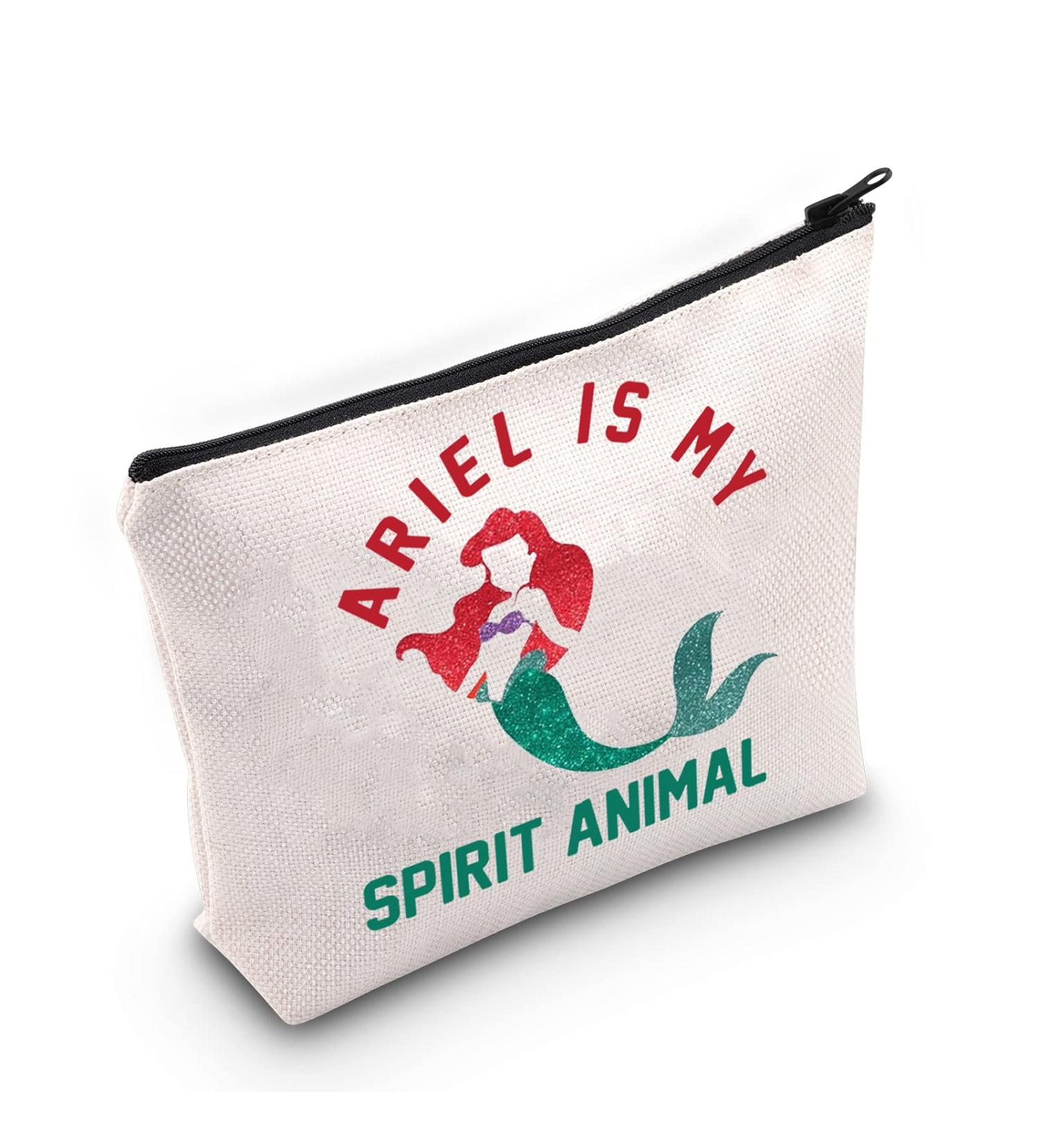 Levlo Mermaid Ariel Cosmetic Bag - Perfect Makeup Bag for Ariel Lovers | Ideal Gift for Mermaid Fans - Buy Online on GoSupps.com