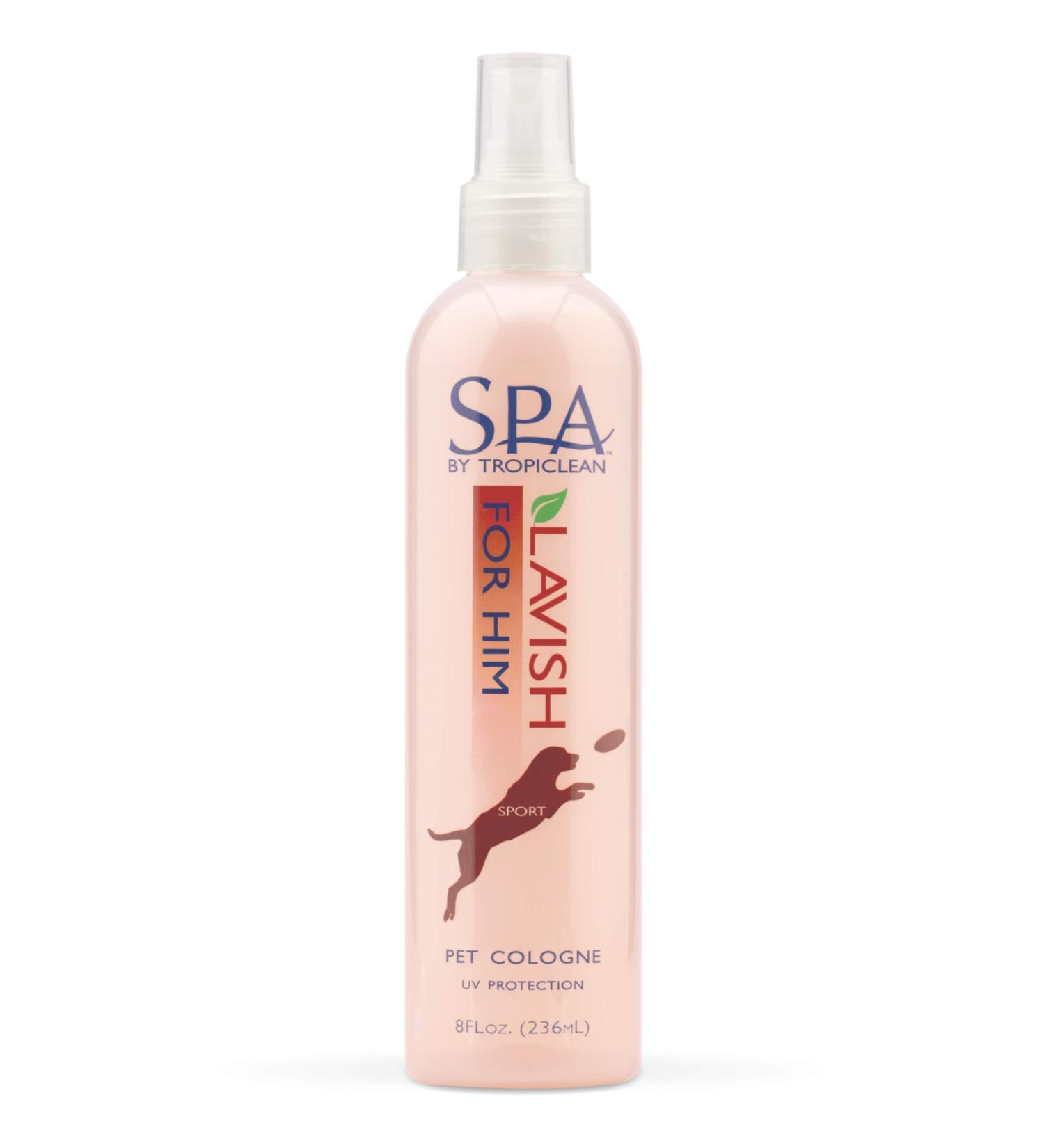 TropiClean SPA Lavish Cologne Spray for Pets 8 oz - Made in USA - Neutralizing & Conditioning - Sun Protection - For Him - Buy Online on GoSupps.com