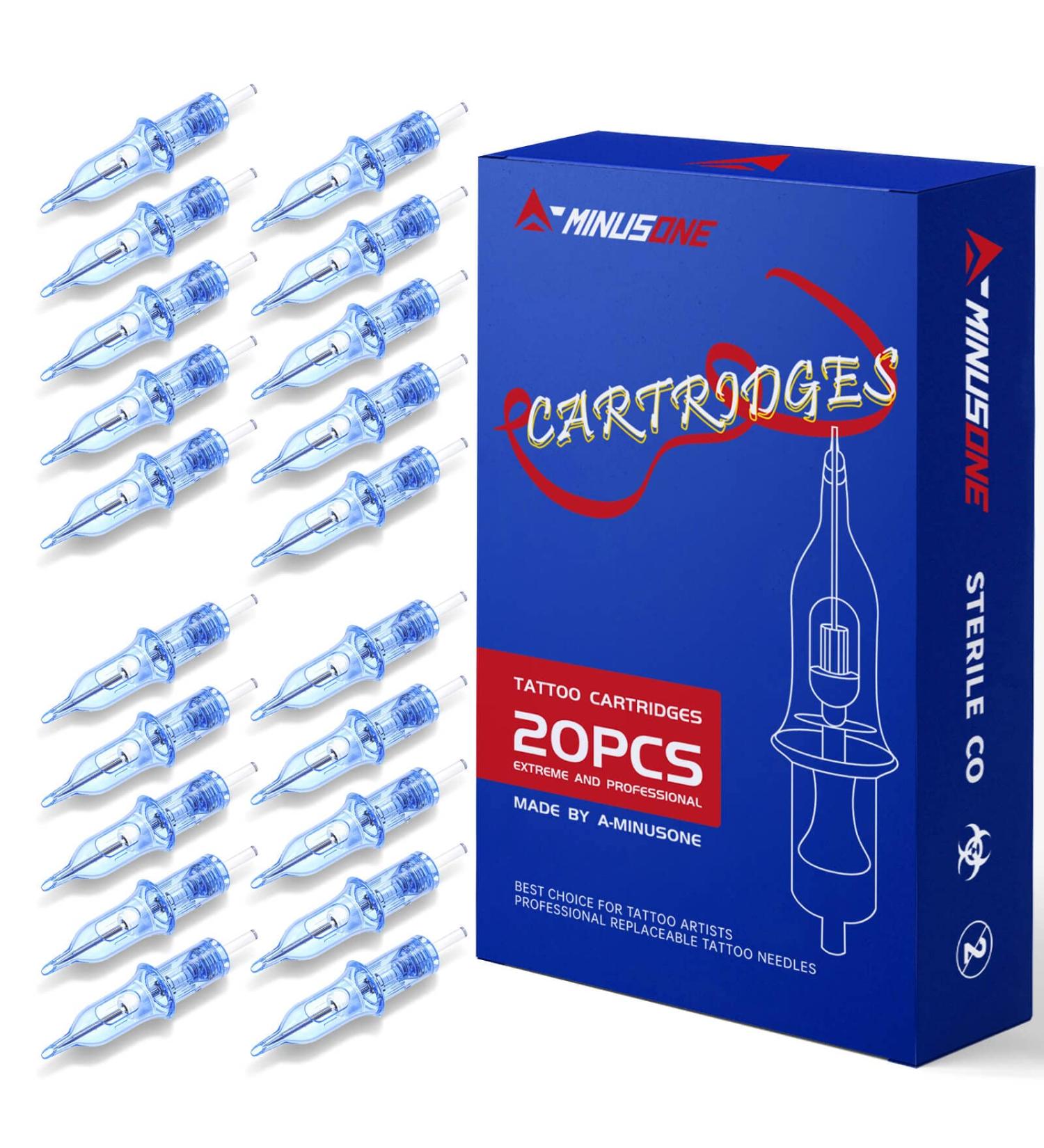 A-minusone 9RL Tattoo Needles - 20PCS Standard #12 Round Liner Cartridge Needles for Rotary Tattoo Pen - Buy Online on GoSupps.com