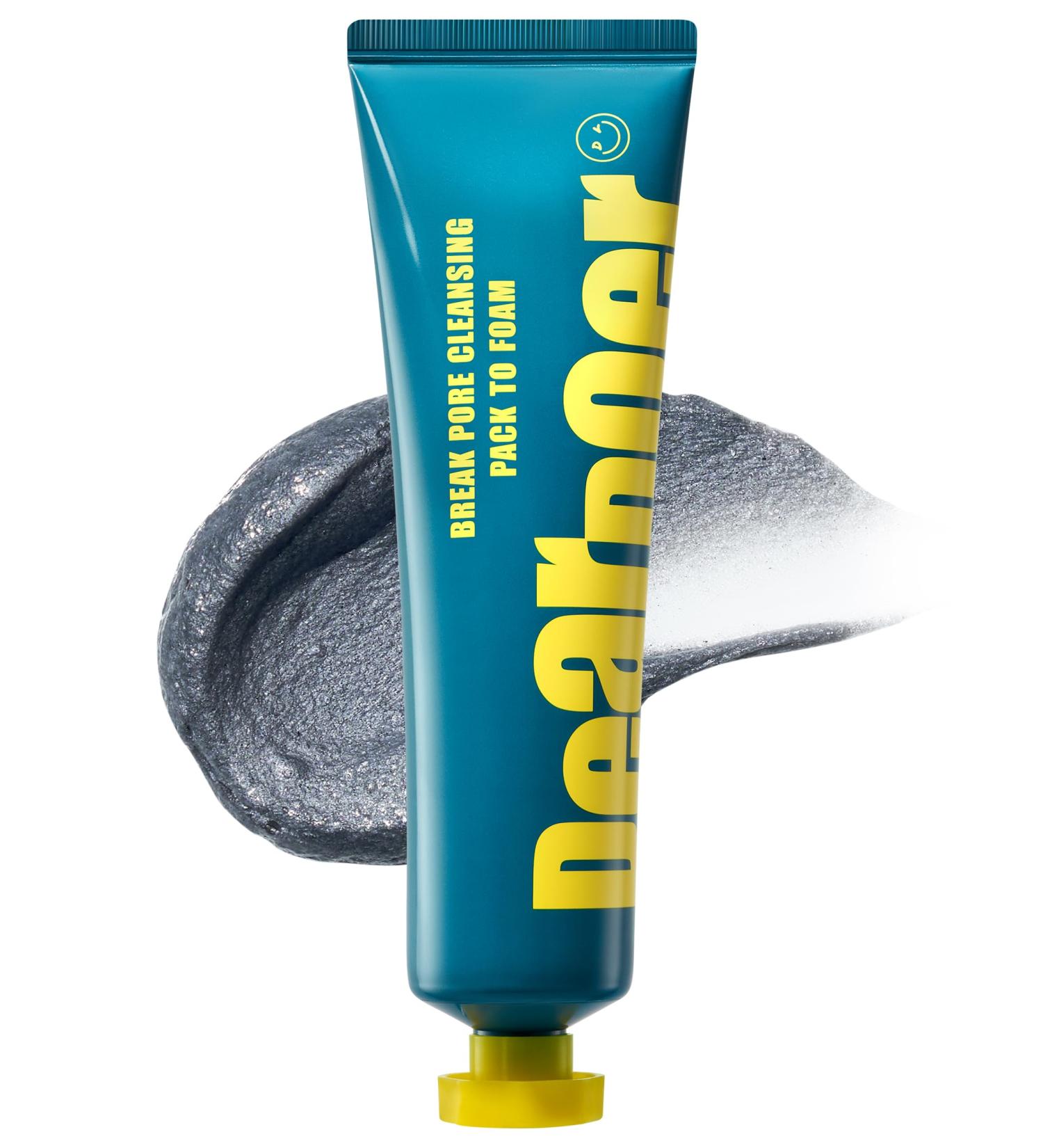 Break Pore Cleansing Pack to Foam 3-in-1 Korean Skin Care Wash-Off Mask & Exfoliator & Cleanser w/Charcoal and Salicylic Acid AHA BHA PHA for Oily Congested Skin (3.38 fl oz) Break 3.38 Fl Oz (Pack of 1) - Buy Online on GoSupps.com