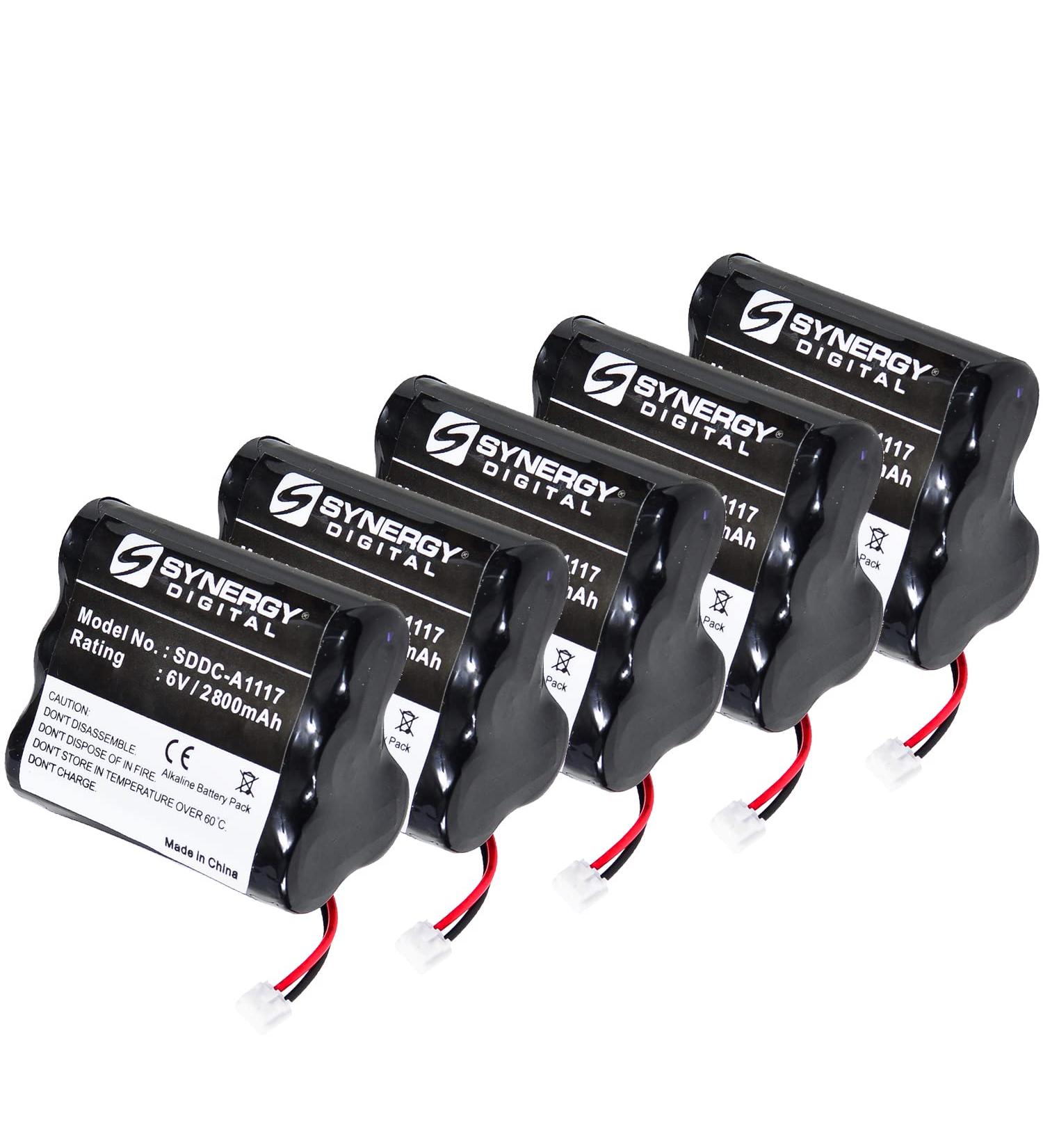 Synergy Digital Door Lock Batteries - Alkaline 6V 2800 mAh Compatible with Saflok A28310 5-Pack SDDC-A1117 - Buy Online on GoSupps.com