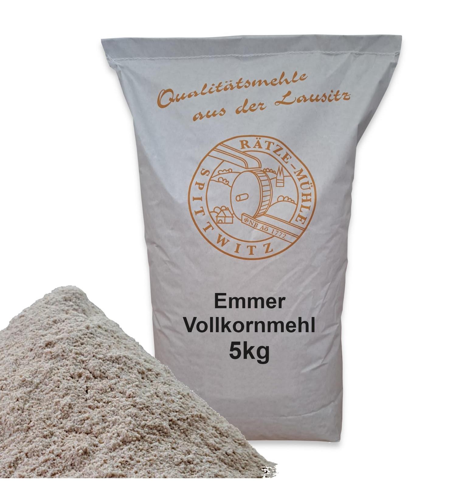 Buy Mills Wholemeal Emmer Flour 5kg | Fresh from R tze Mill | 100% Regional & Natural Quality Flour - Buy Online on GoSupps.com