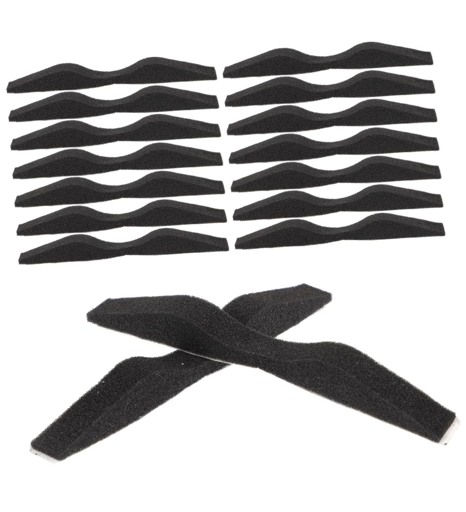Healeved Nose Bridge Cushion 2 Pack Anti-Fog Nasal Pads & Stripes for Comfort & Protection | Black Sponge Nose Brace (10x1cm) - Buy Online on GoSupps.com